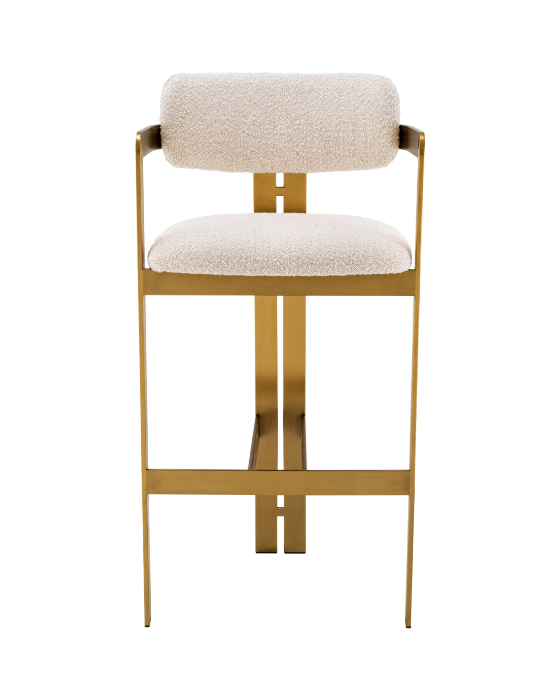 Donato Bar Stool Bouclé Cream
