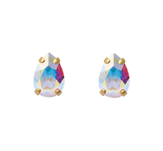 null - Petite Drop Stud korvakorut light silk rhodium