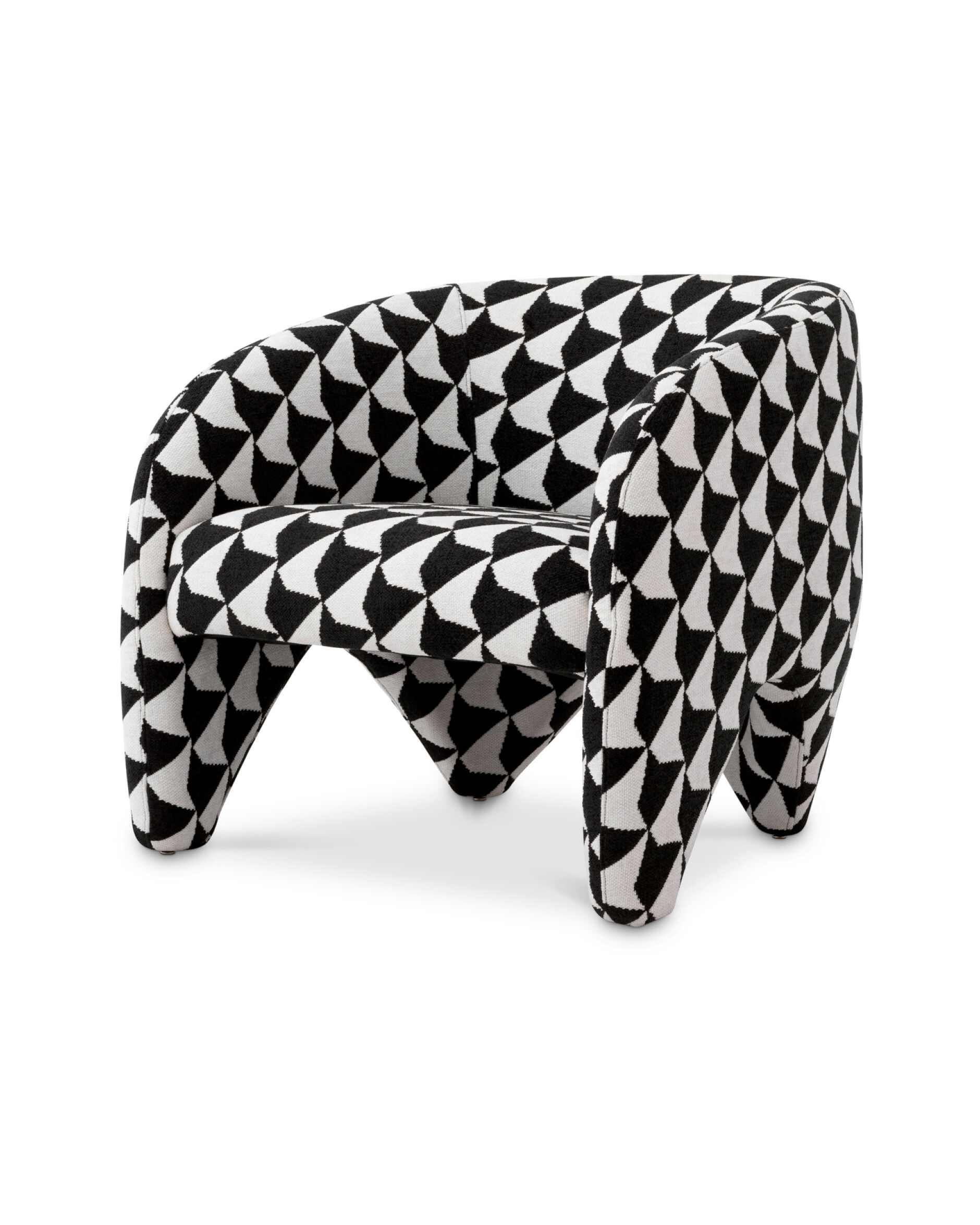 Toledo fåtölj zenith black and white