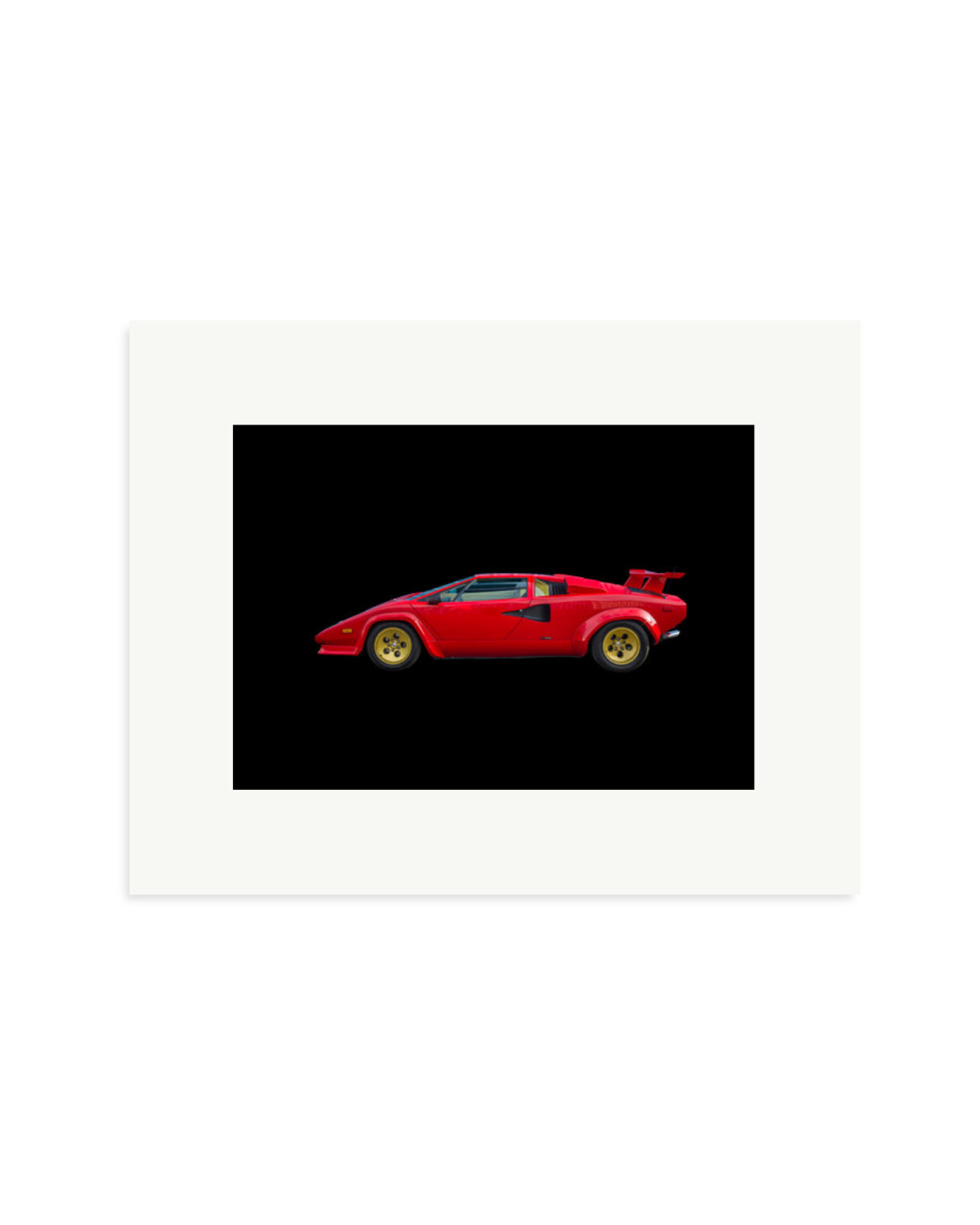 1988 Lamborghini Countach Print Only / Small