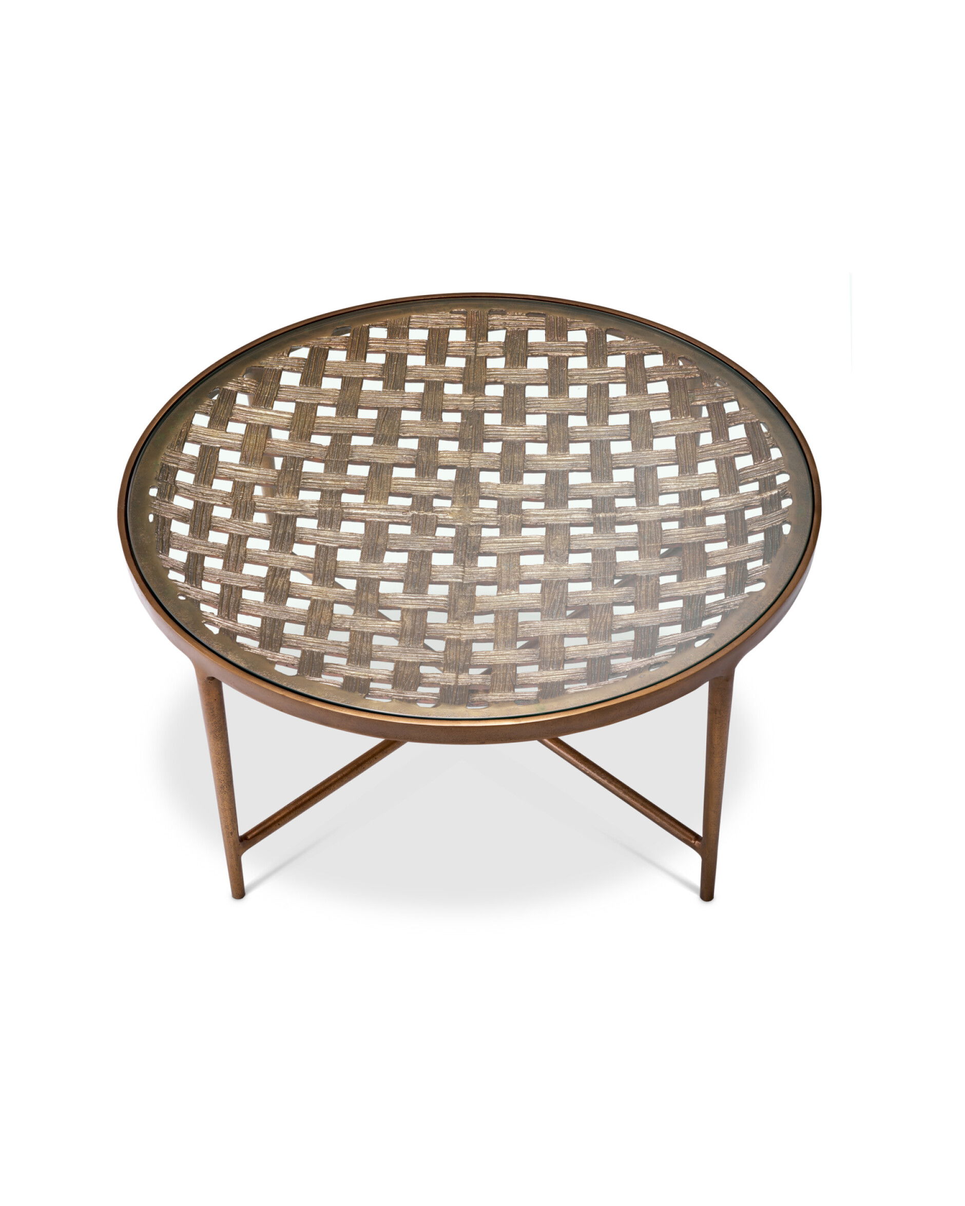 Sorrento soffbord antik mässing