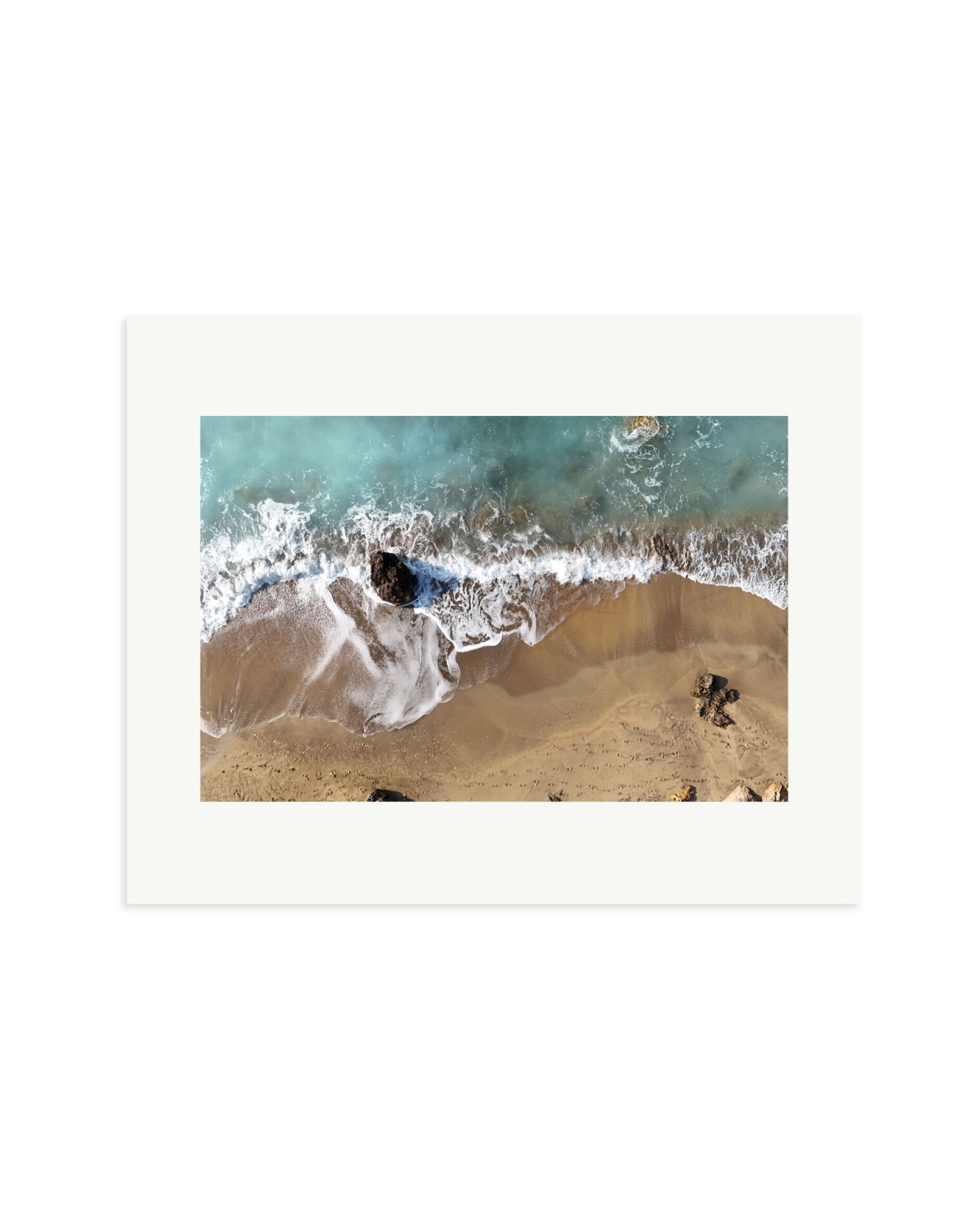 Footprints in the sand Print Only / Medium