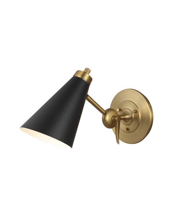 Signoret vägglampa mässing/svart