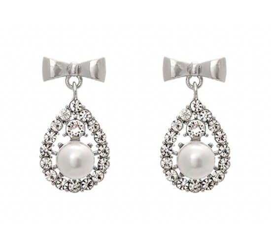 Ivory Pearl / Silver - Petite Coco Earrings Ivory Pearl