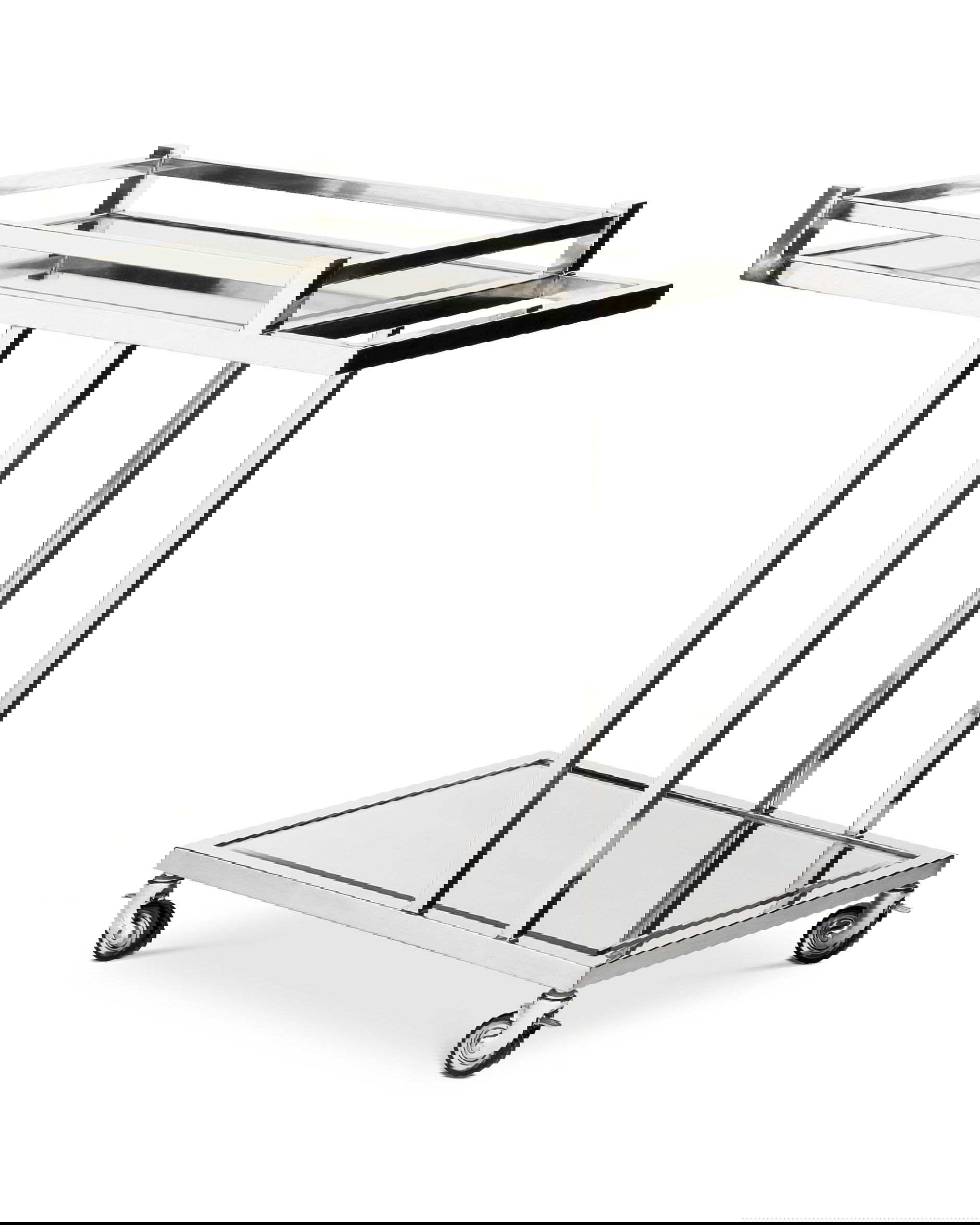 Beverly Hills tarjoiluvaunu nikkeli