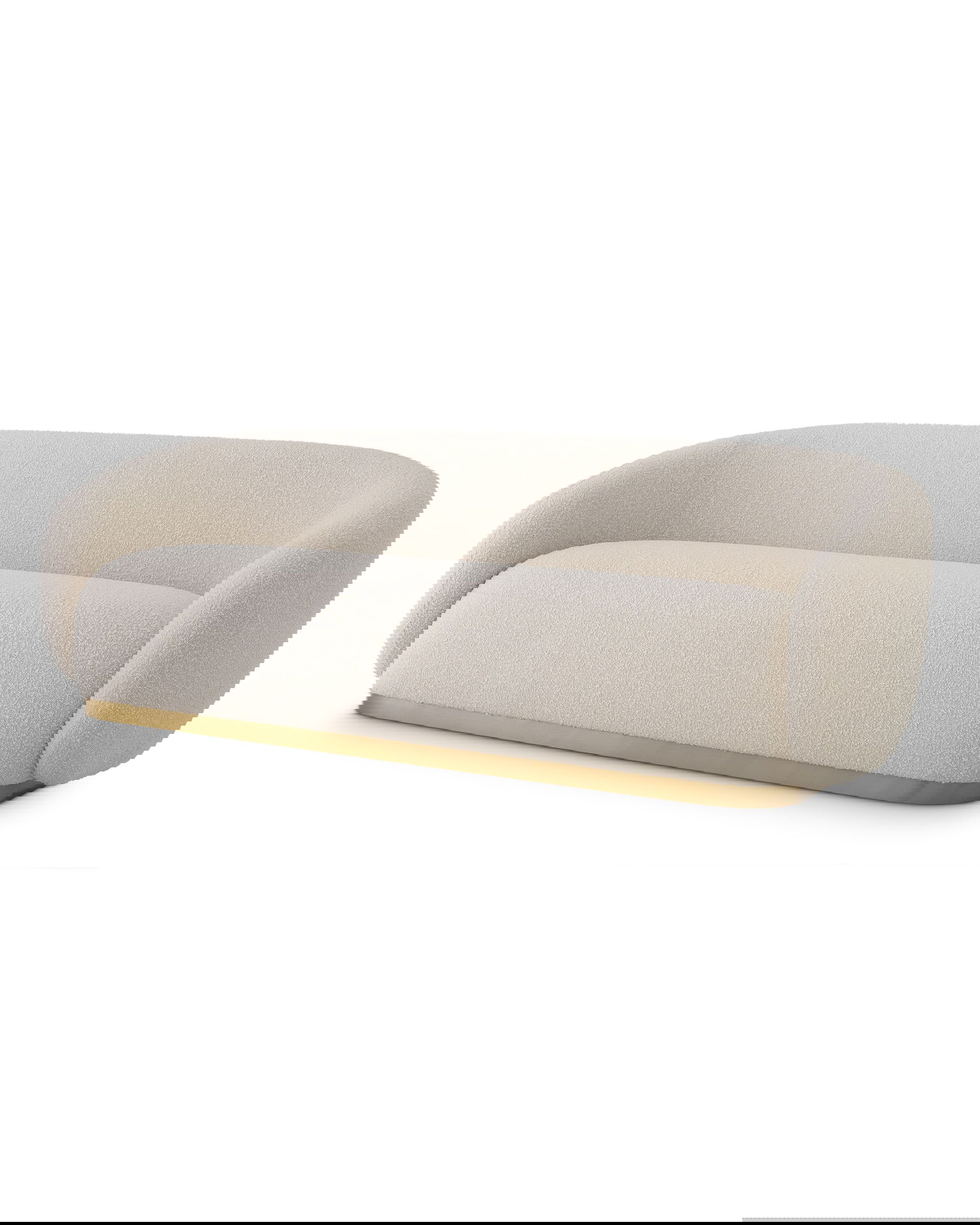 Brice soffa bouclé cream