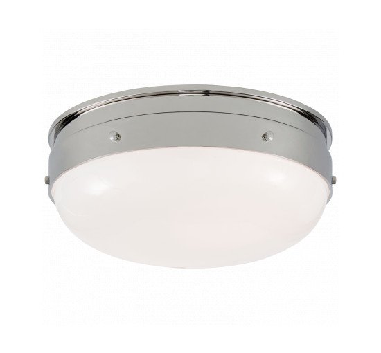 null - Hicks Small Flush Mount Polished Nickel