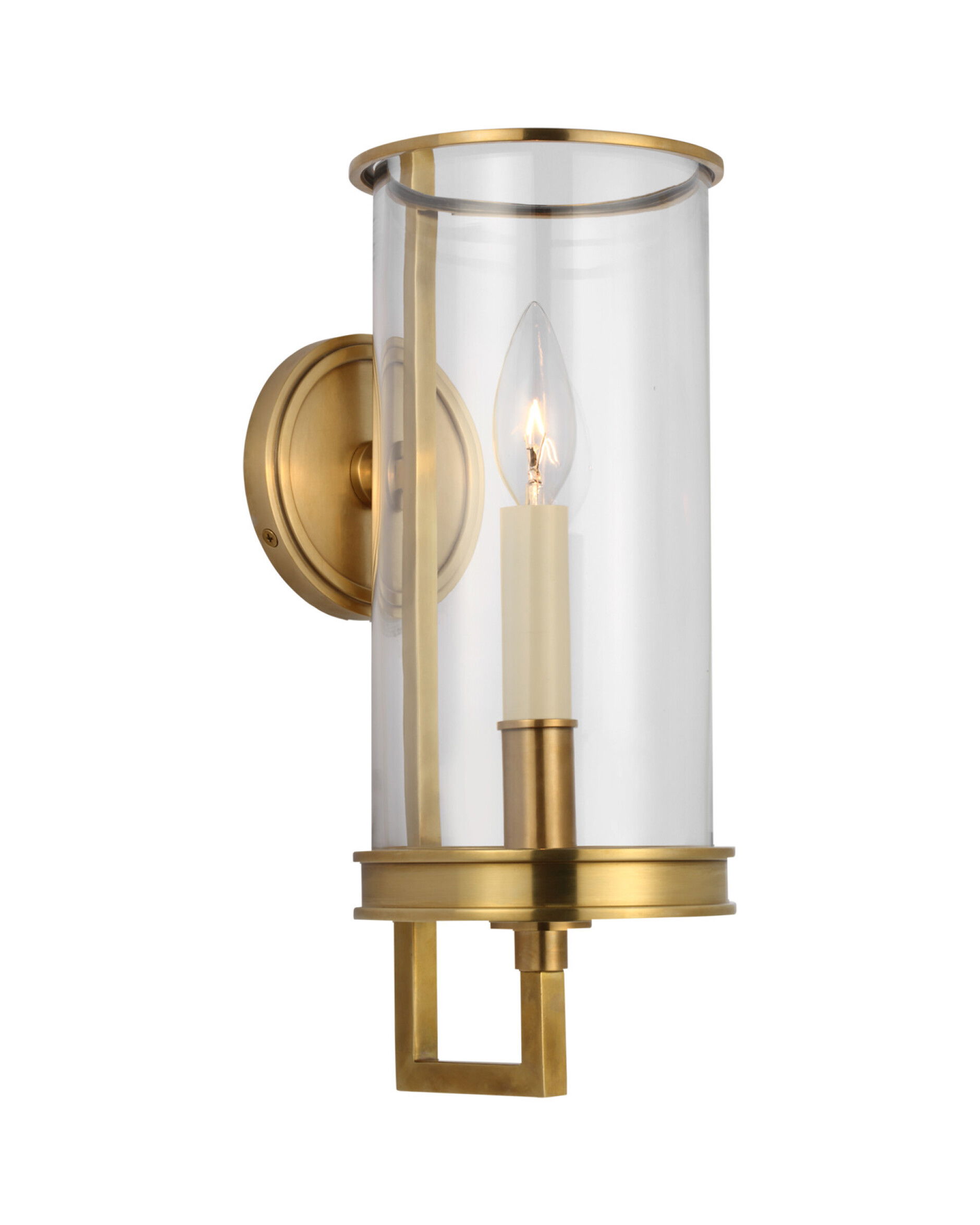 Glendon vägglampa antik mässing