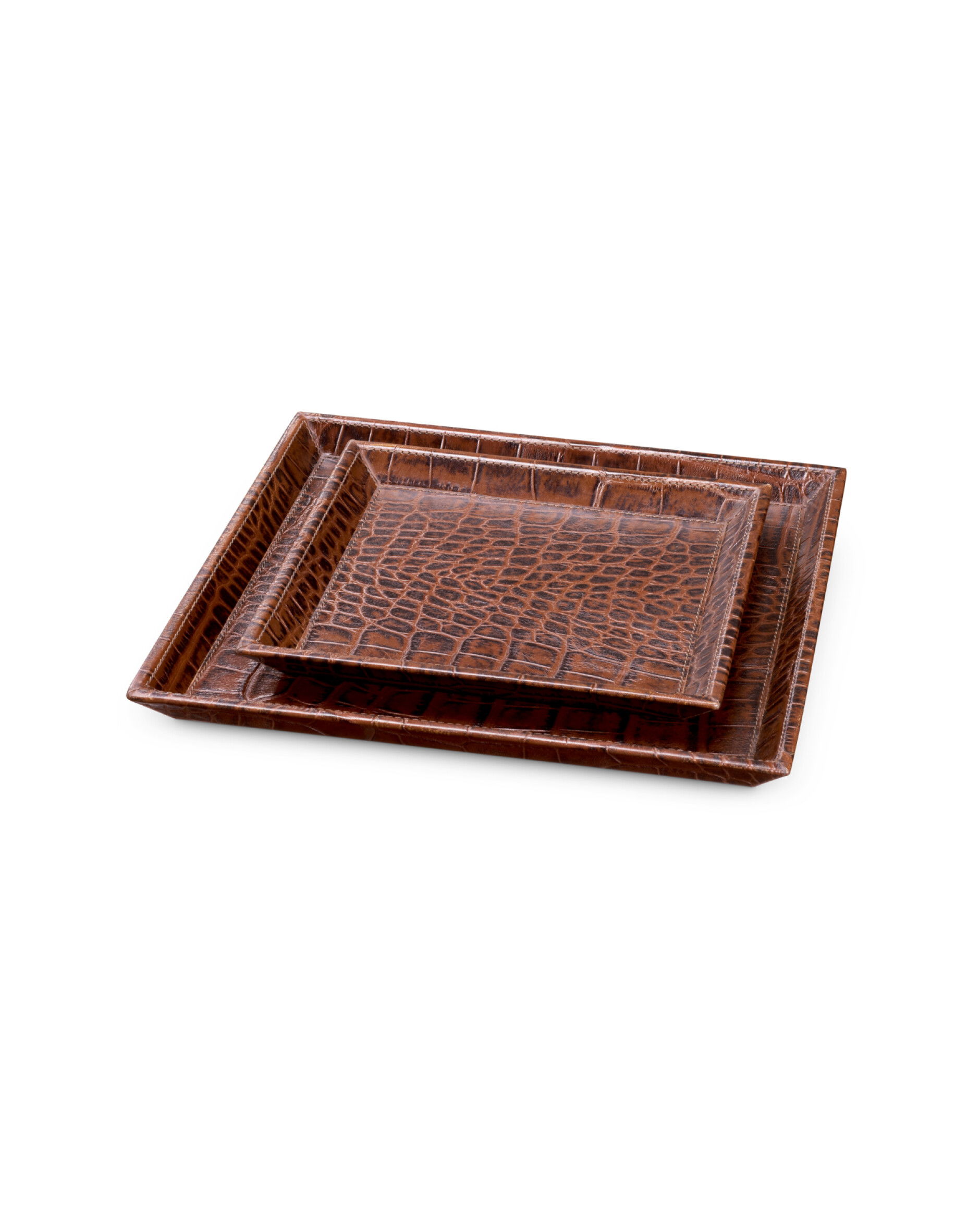 Scaleo skrivbordsbricka brun 2-set