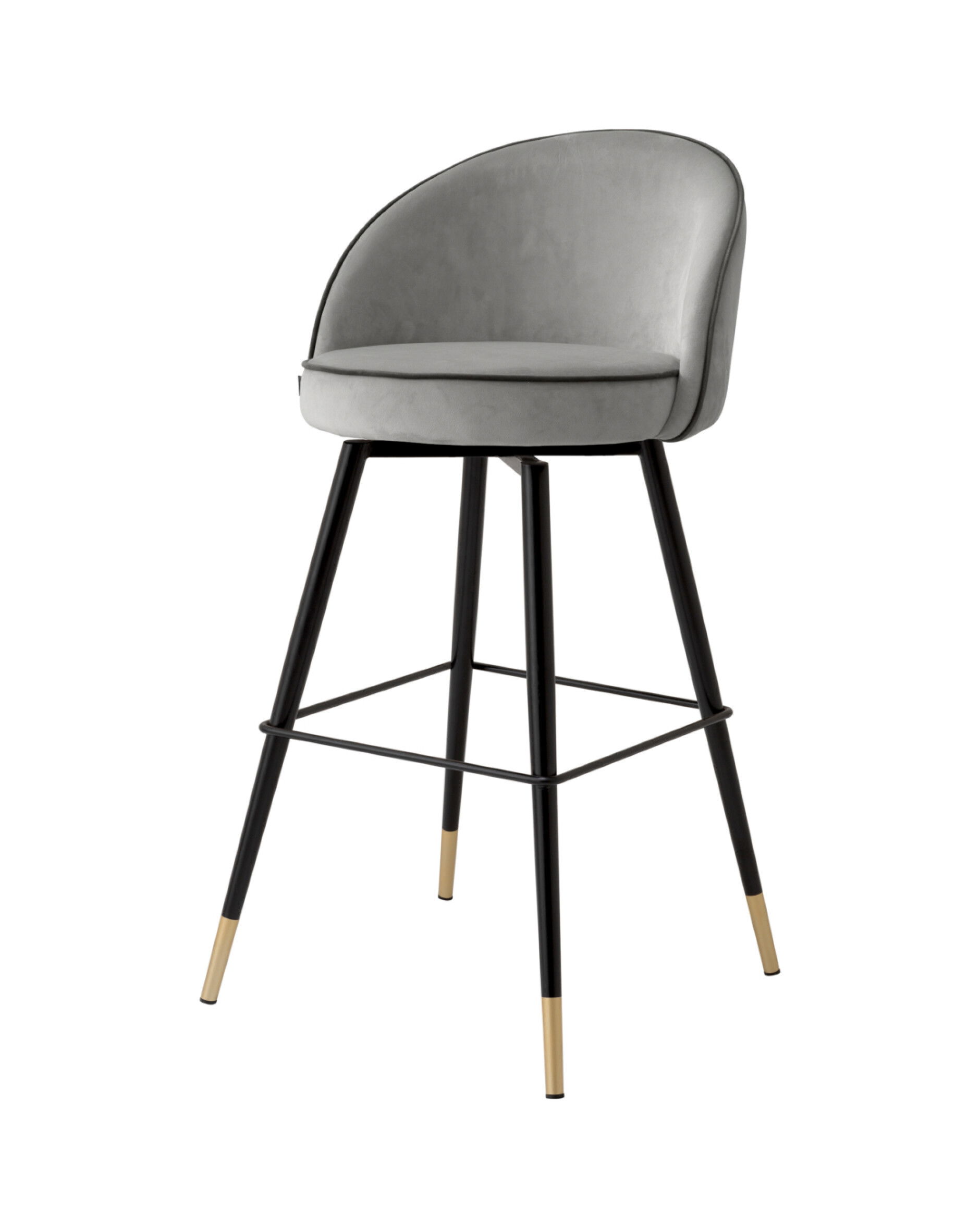Cooper barstol roche light grey velvet 2-set