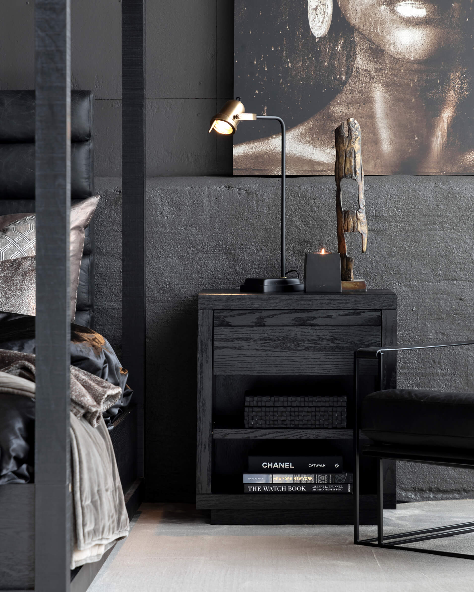 Leipzig bordslampa svart