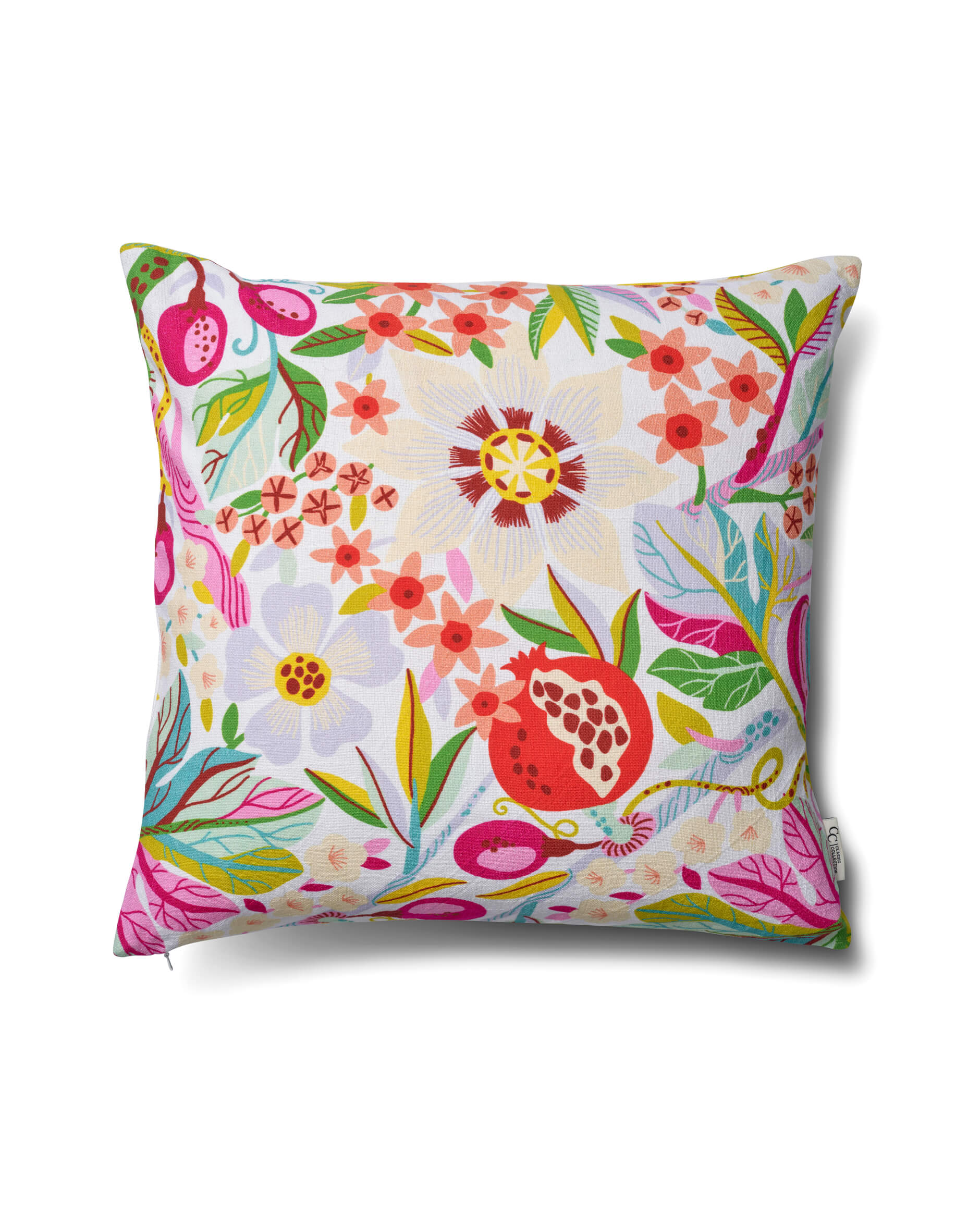 Pomegranate-tyynynpäällinen valkoinen OUTLET