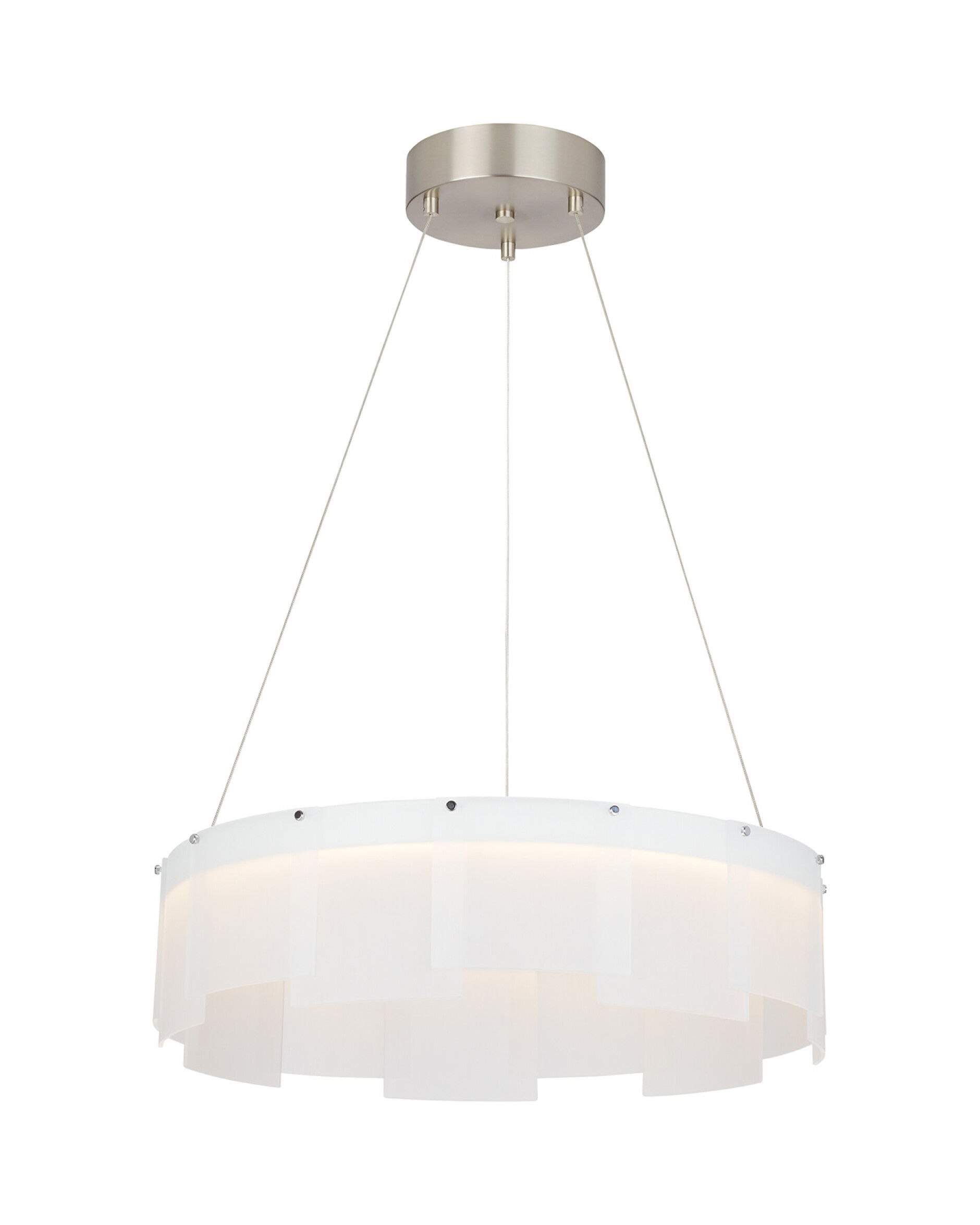 Stratos 30 Chandelier Satin Nickel