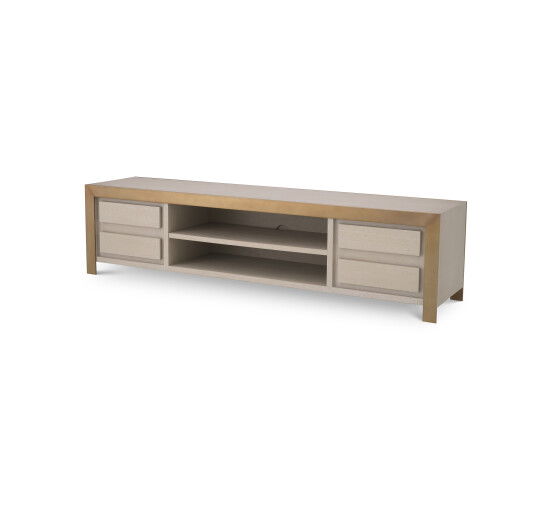 Washed oak - Talbot TV Cabinet Charcoal Grey