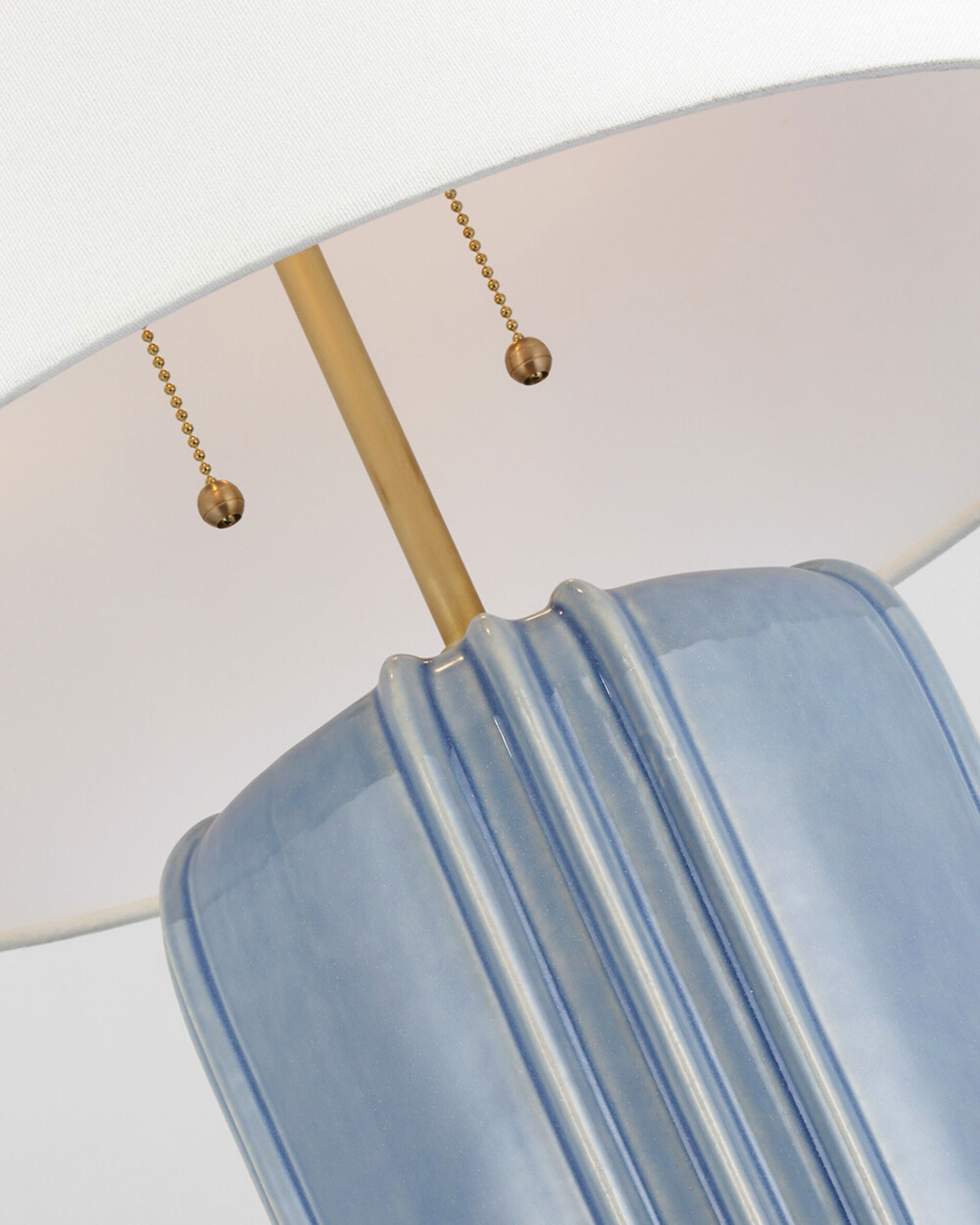 Minx Table Lamp Polar Blue Crackle