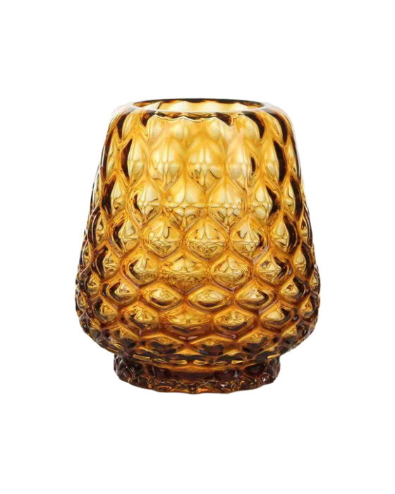 Mercer glassvase amber