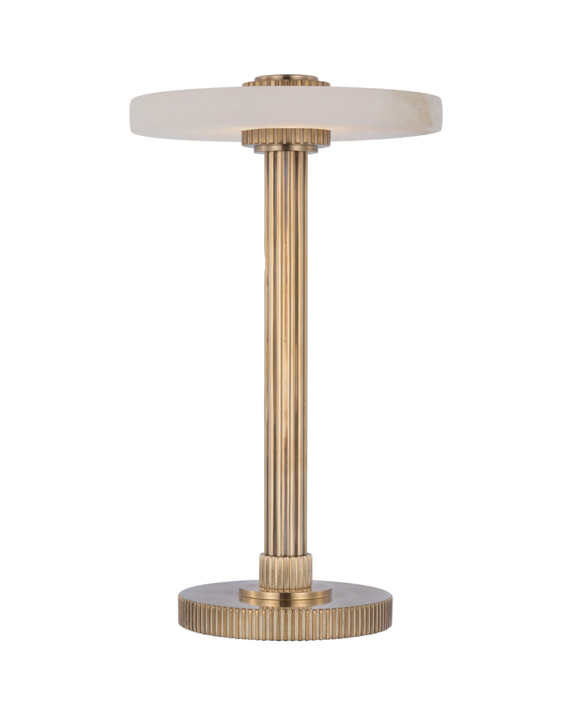 Aran 9" bordslampa uppladdningsbar antik mässing