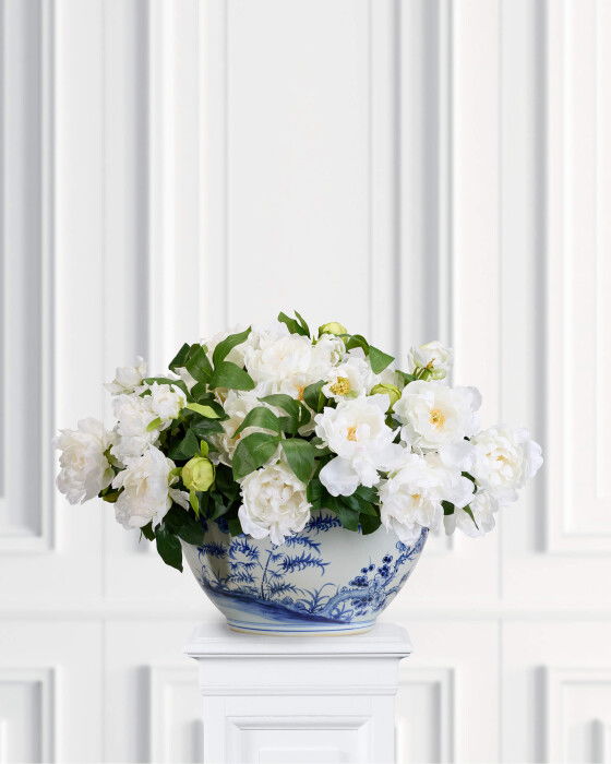 Pion krukväxt vit | Flower World - Konstväxter - Krukväxter | Möbelexperten