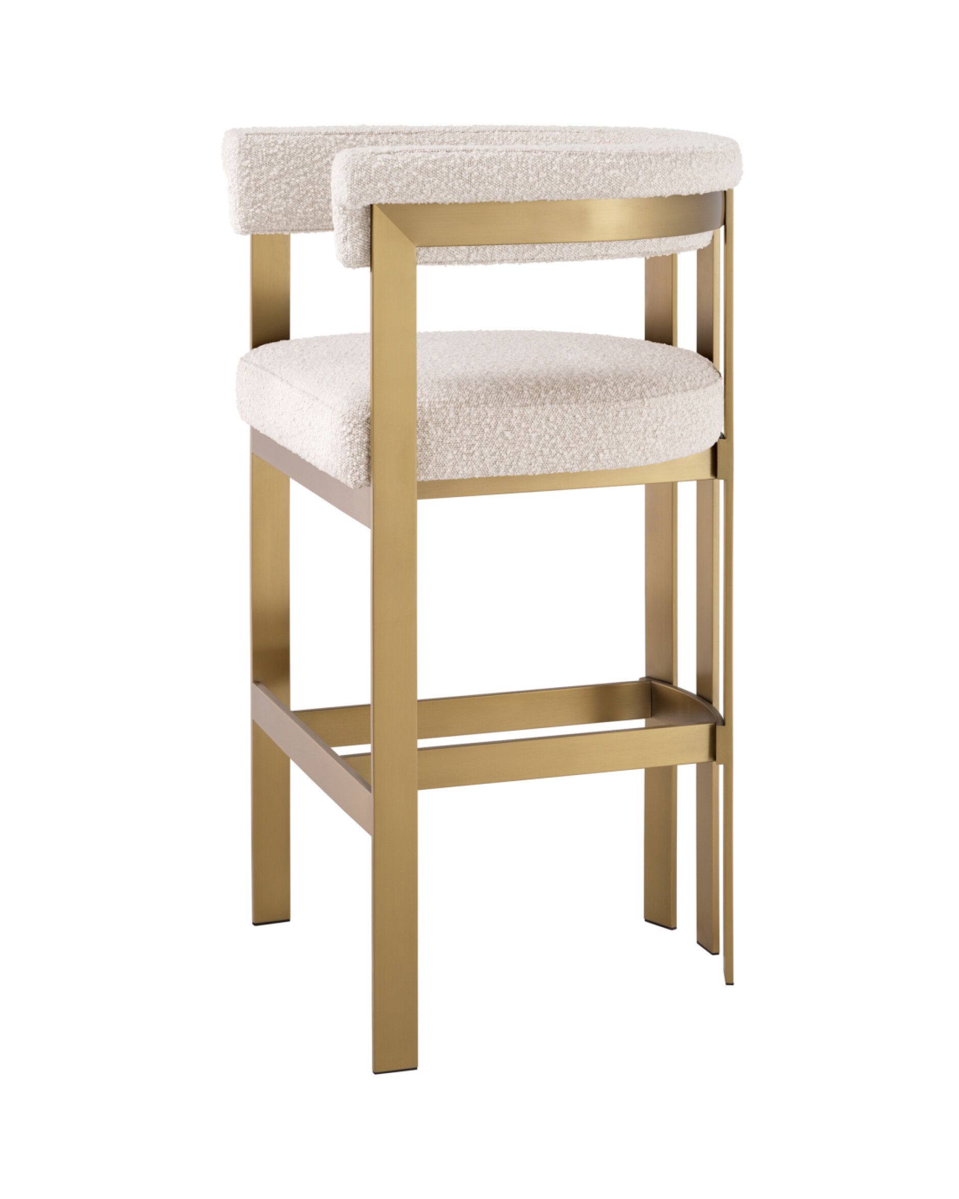 Clubhouse Bar Stool Bouclé Cream