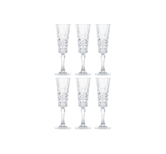 Caprice champagneglass akryl 6-pakning