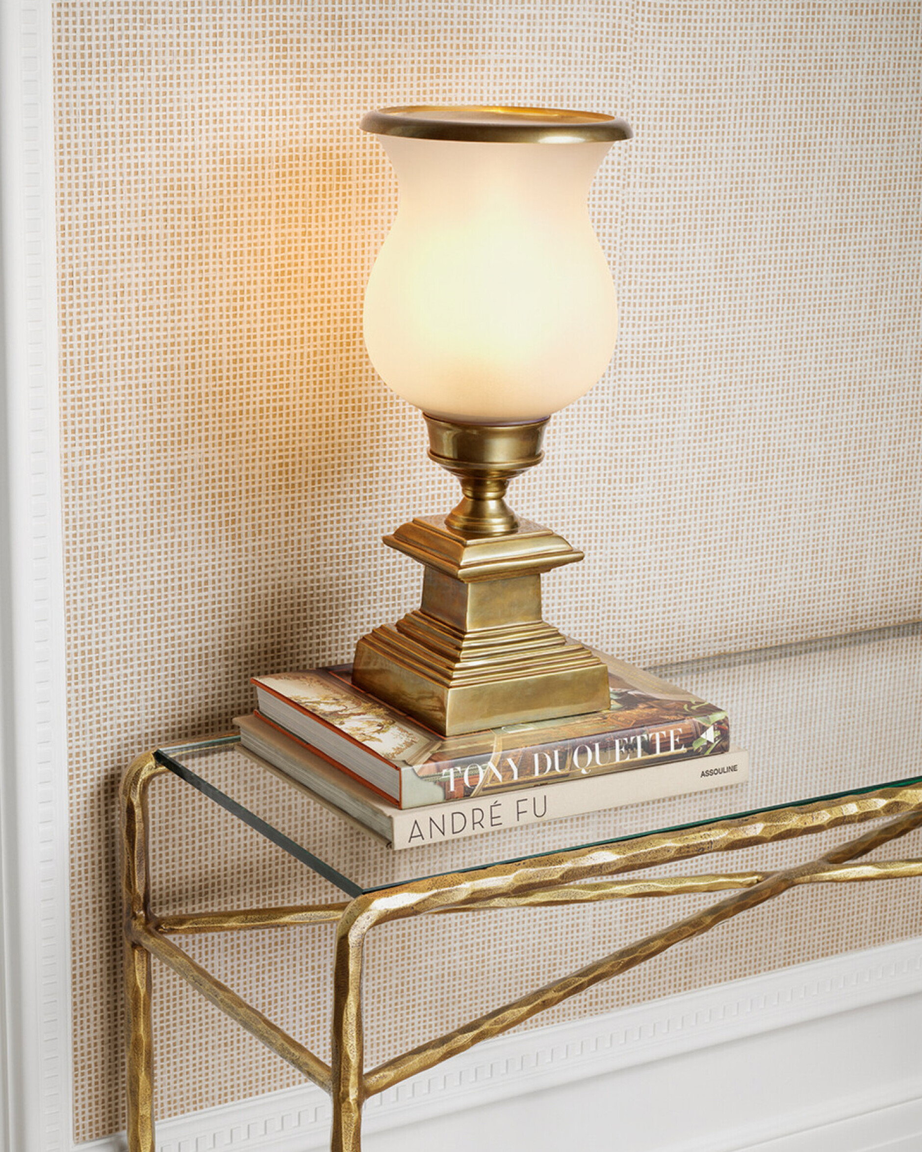 Xandria Console Table vintage brass
