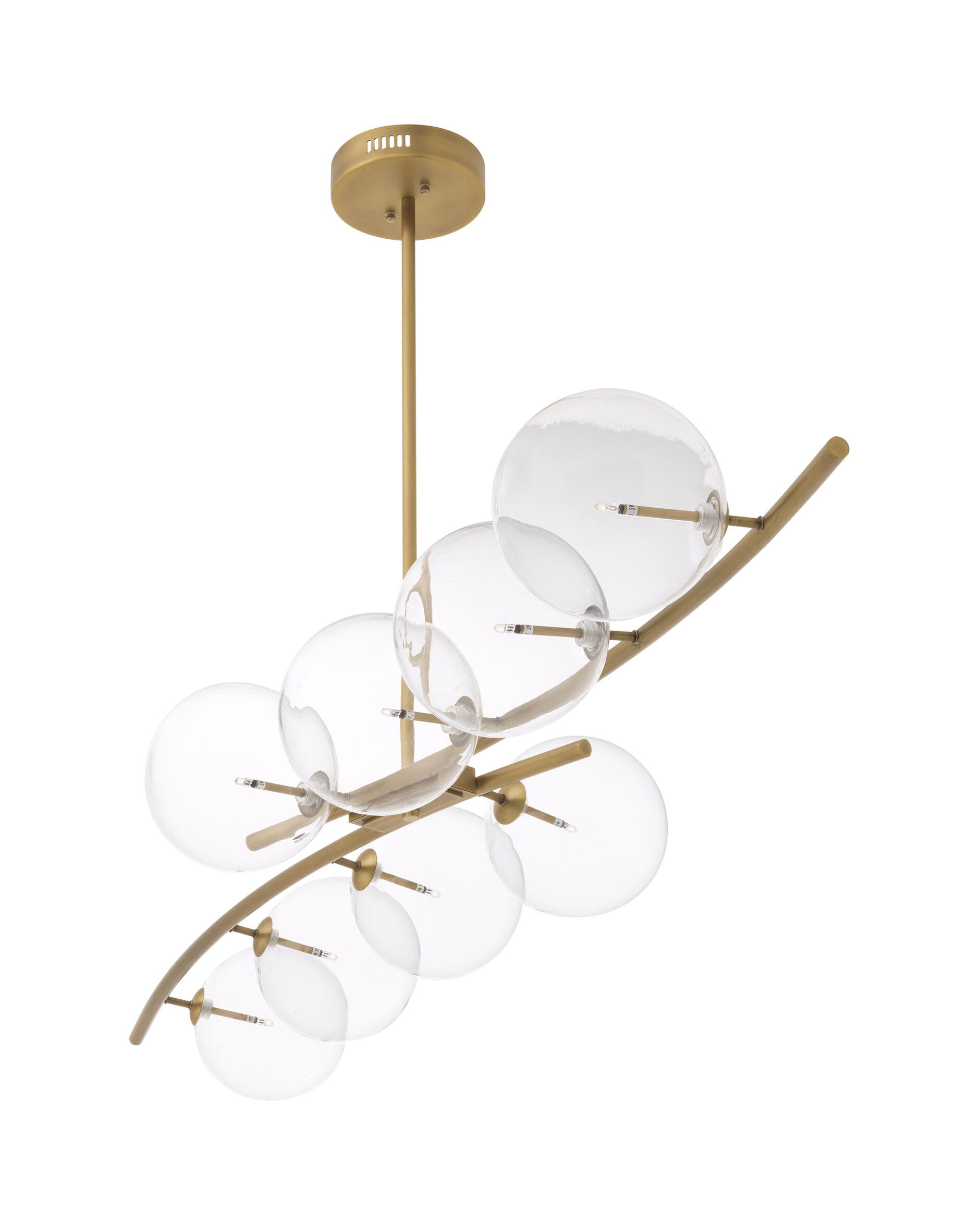 Spezia taklampa antique brass