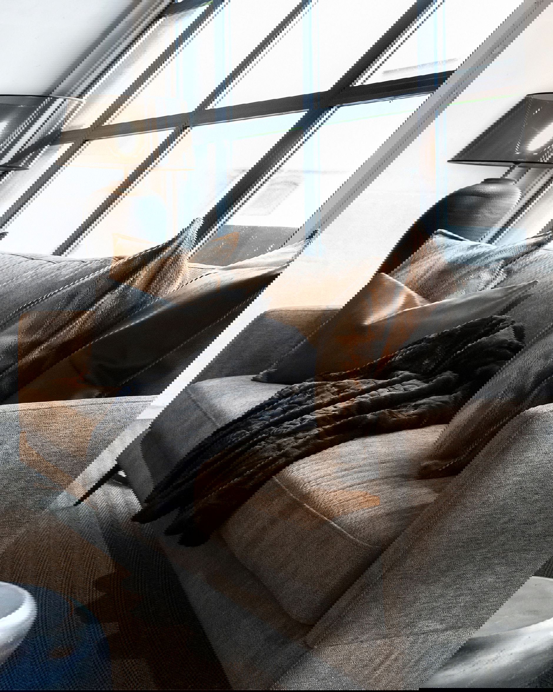 Andorra soffa 3-sits grå