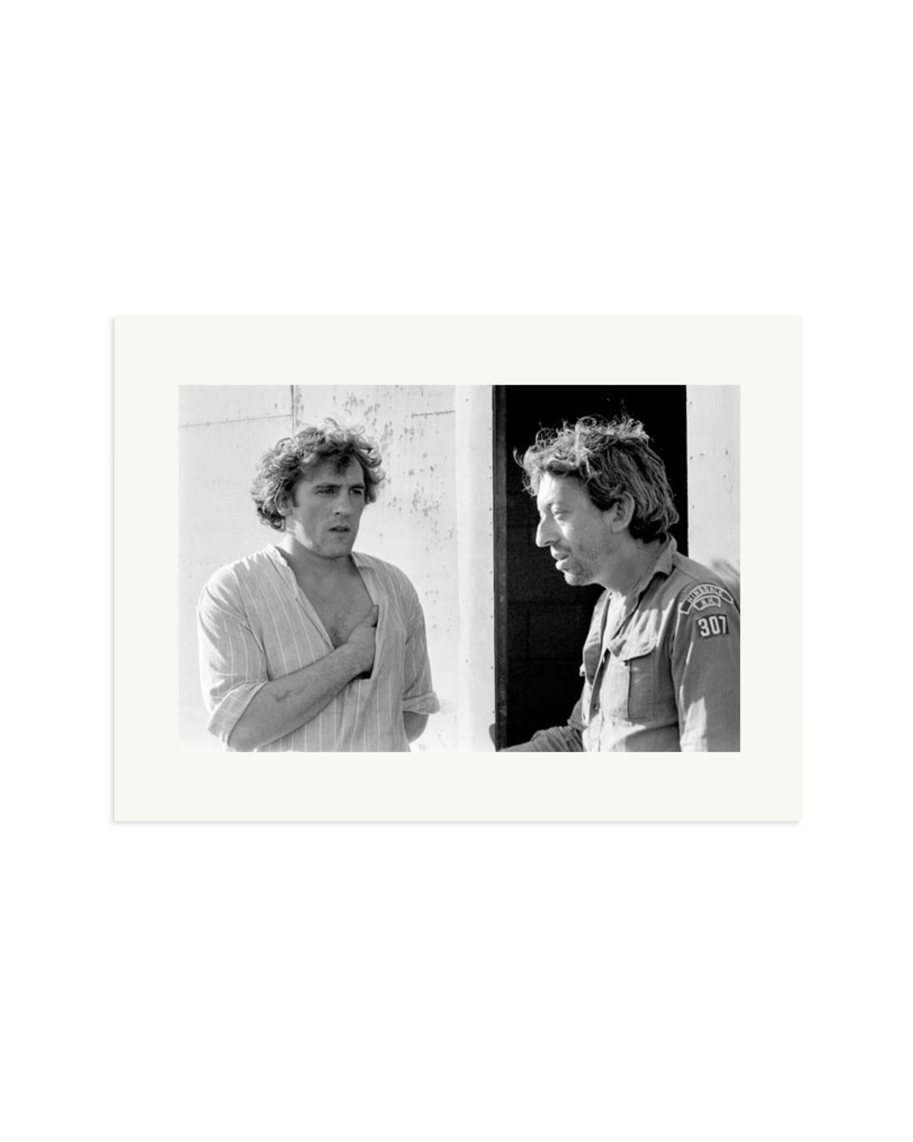 Gerard Depardieu and Serge Gainsbourg Print Only / XL