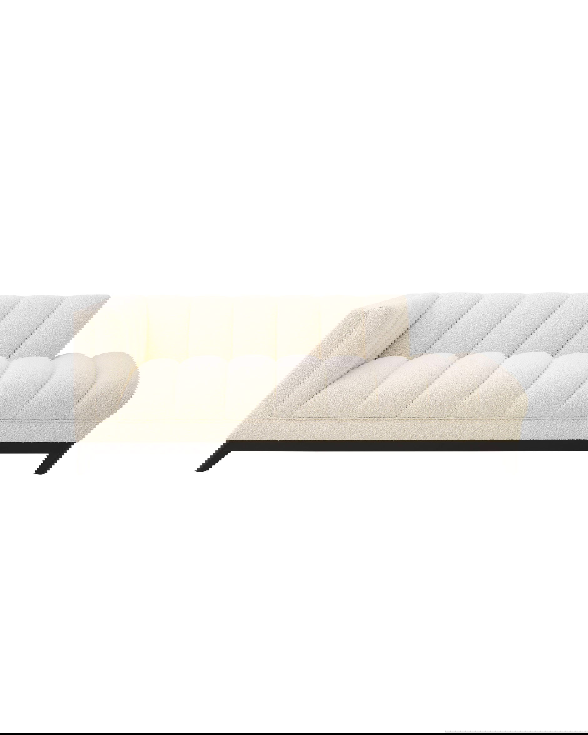 Ditmar sohva bouclé cream vasen