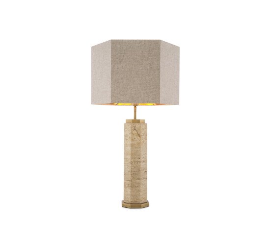 Travertine - Newman Table Lamp