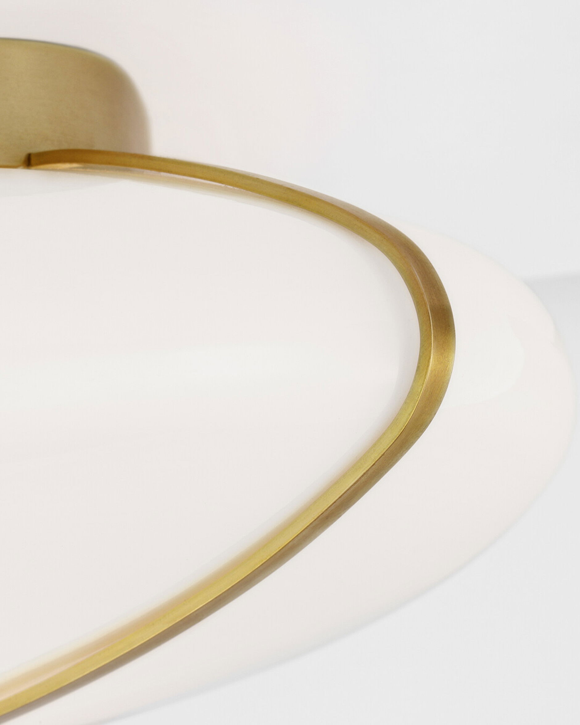 Fondant 14" Flush Mount Brass