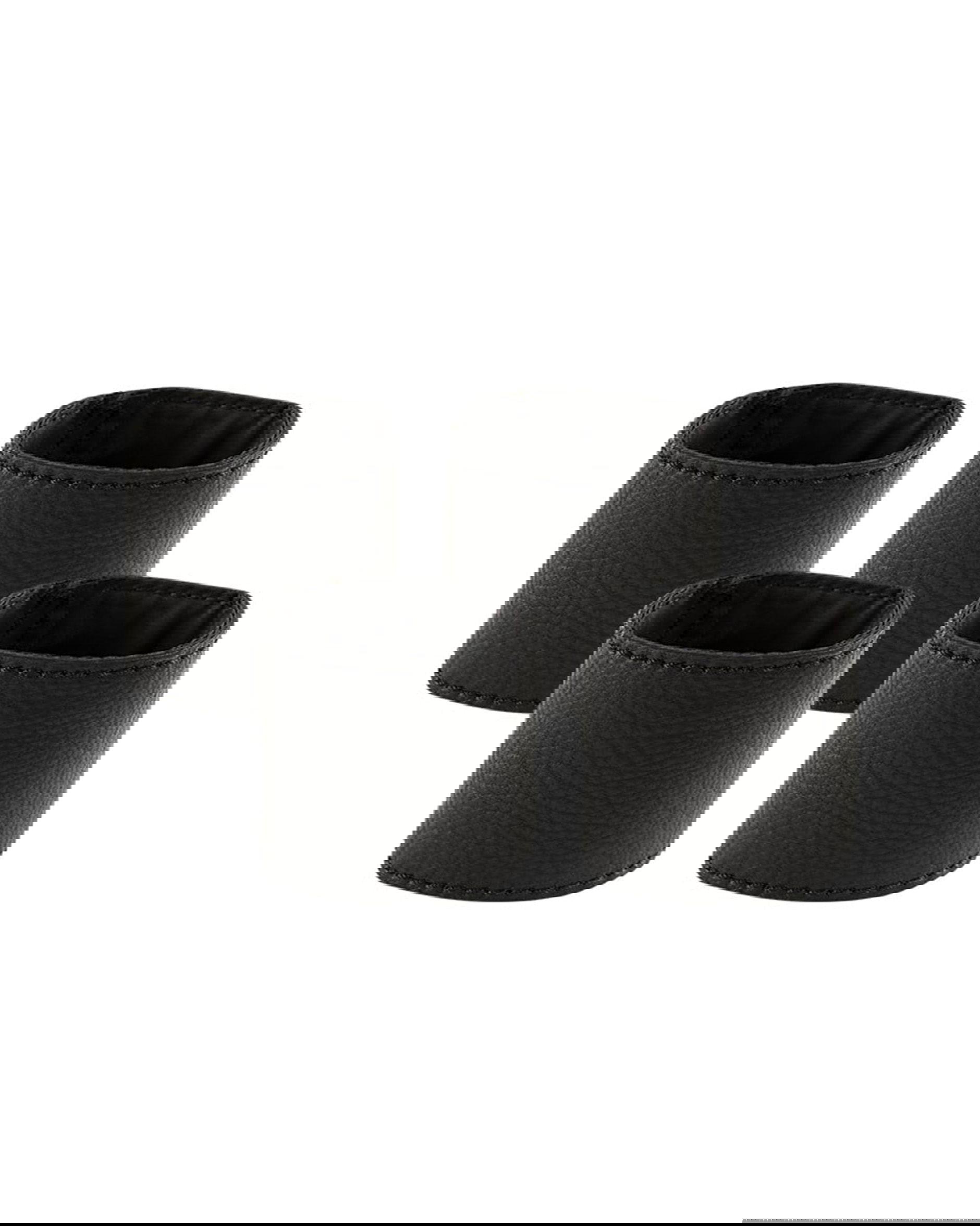 Nero serviettringer svart 4-pk