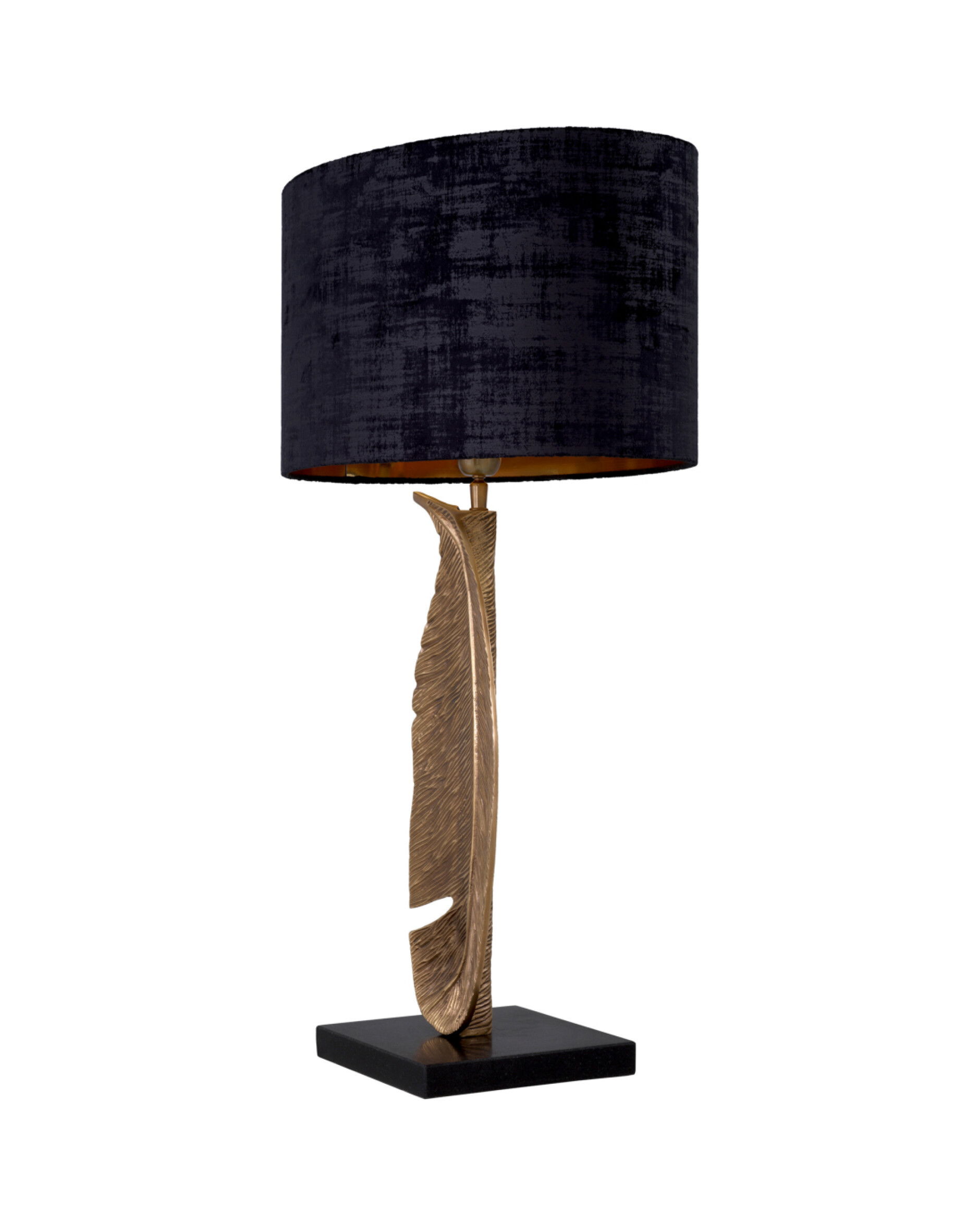 Foglia bordslampa antik mässing