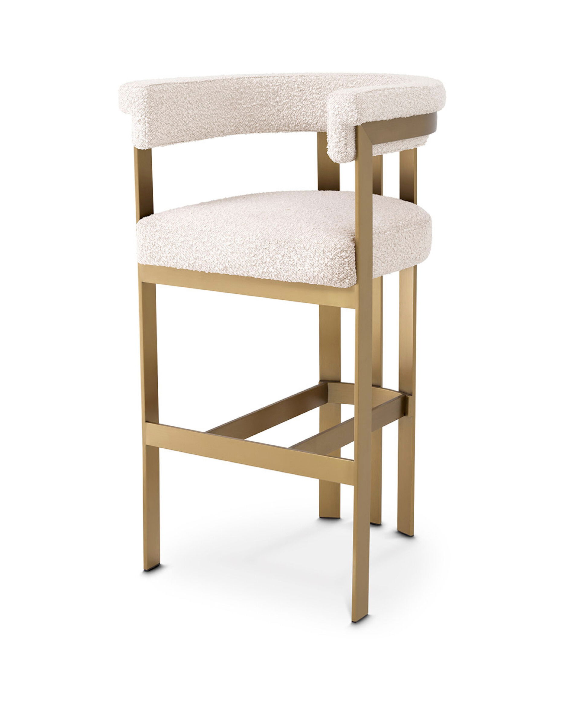 Clubhouse Bar Stool Bouclé Cream