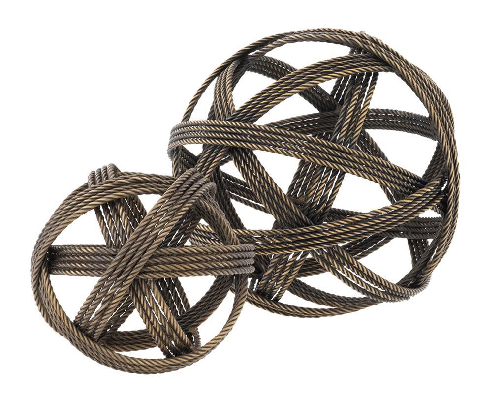 Melville bordsdekoration mässing 2-set