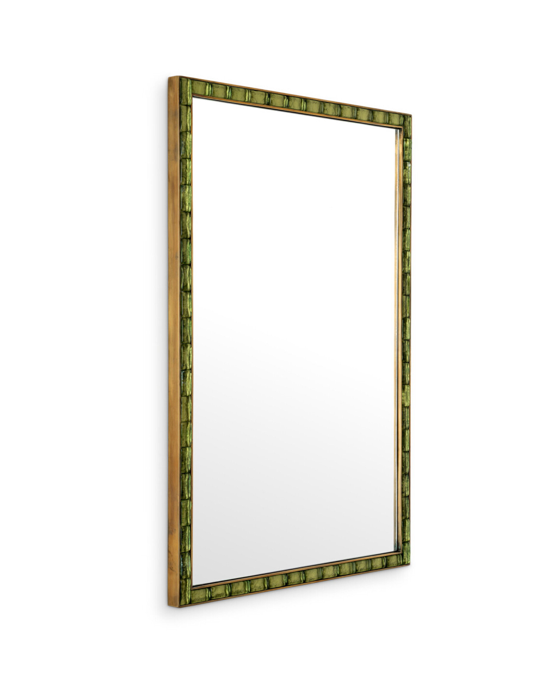 Torino mirror brass