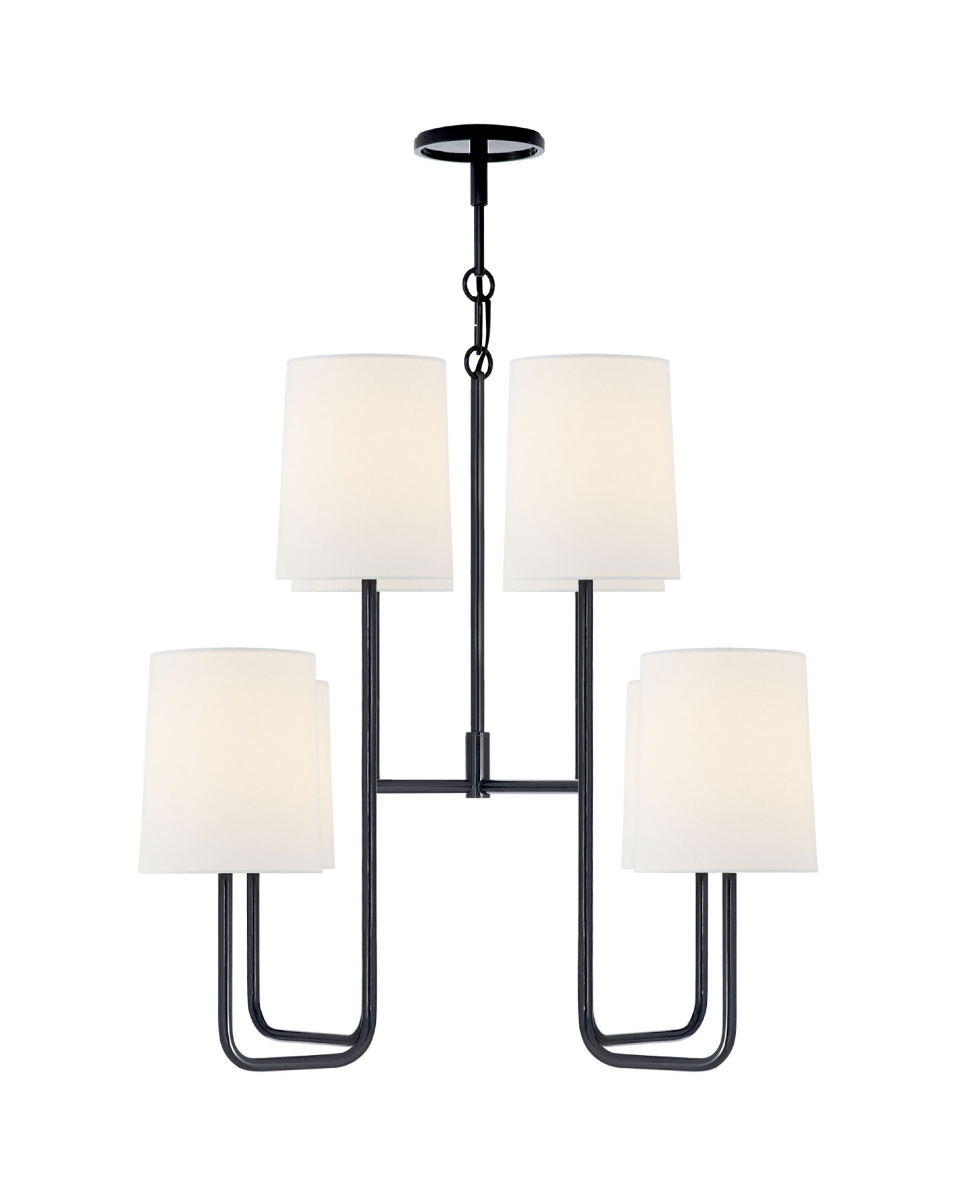 Go Lightly Chandelier Charcoal/Linen M