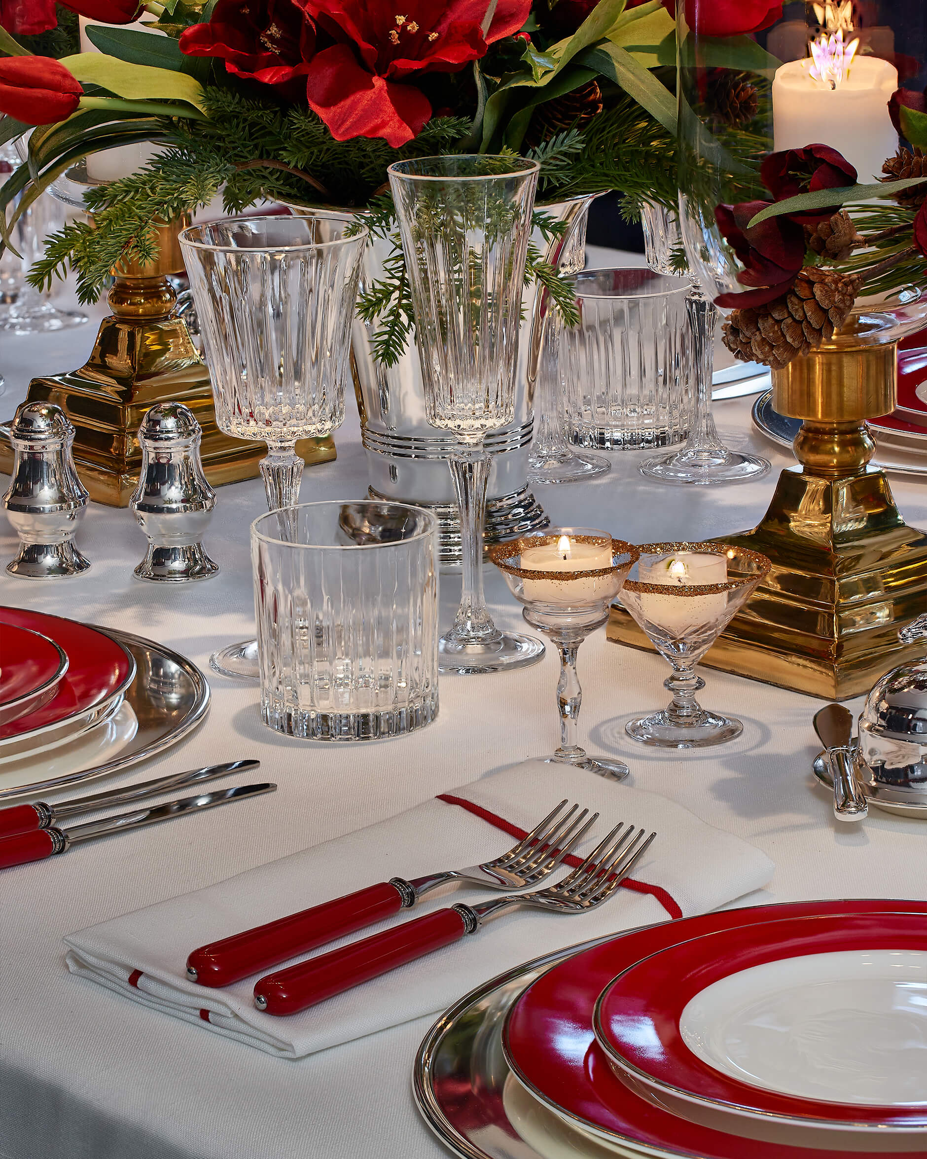 Newport Deep Red bestickset 24 delar