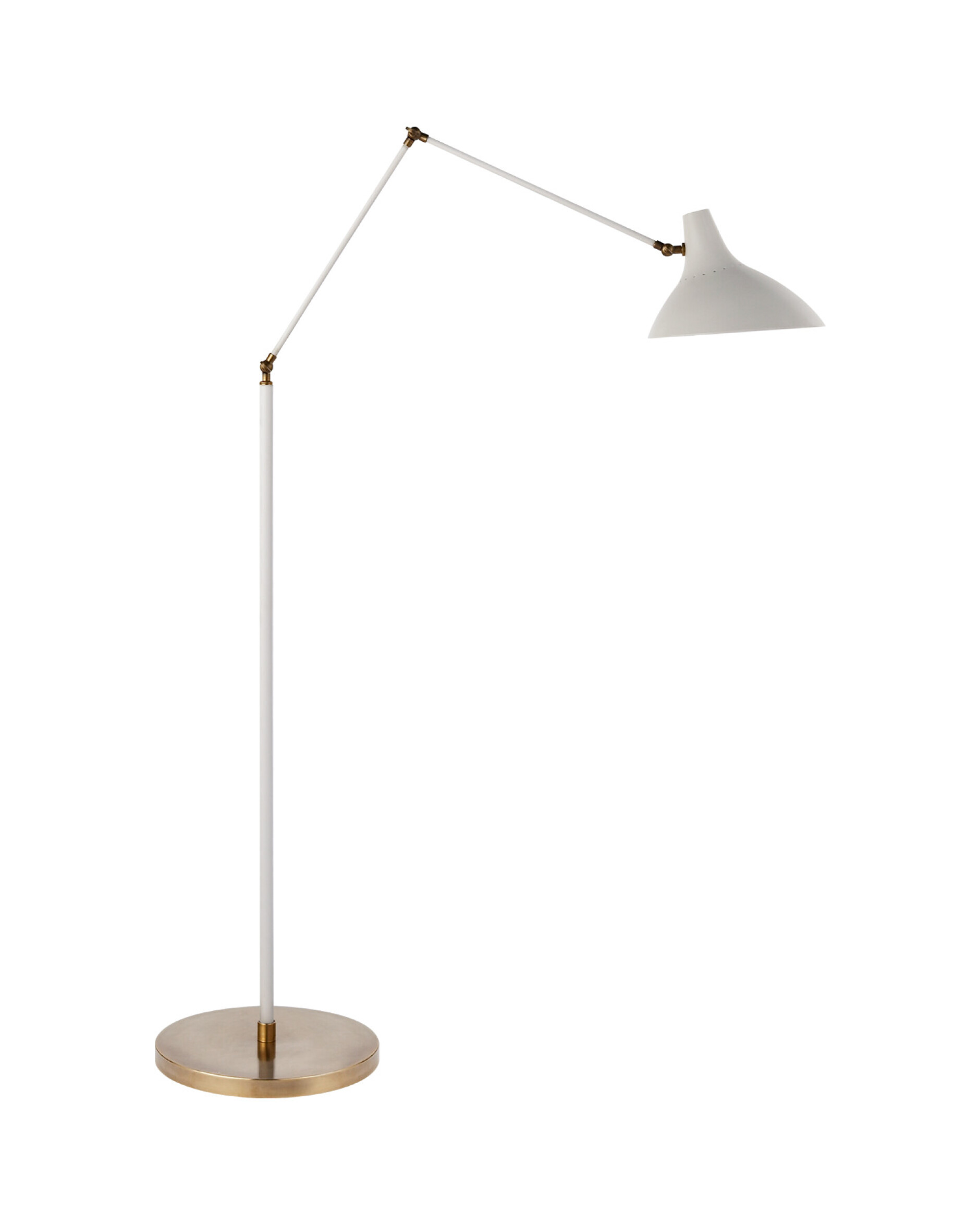 Charlton golvlampa vit