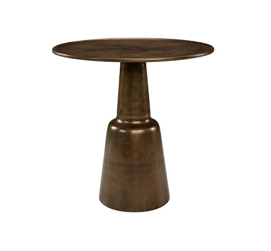Chloé Cafe Table Round Vintage Brass OUTLET
