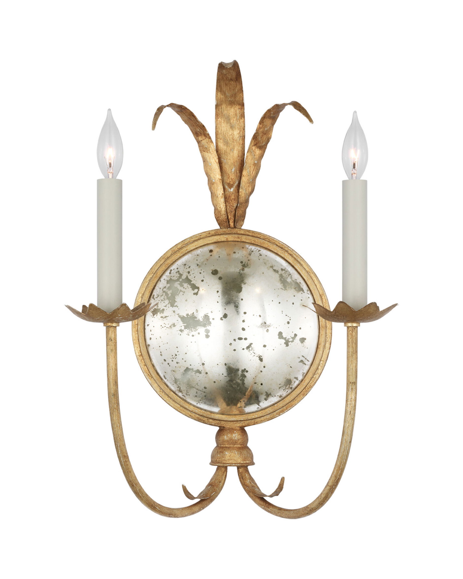 Gramercy vägglampa dubbel gilded iron L