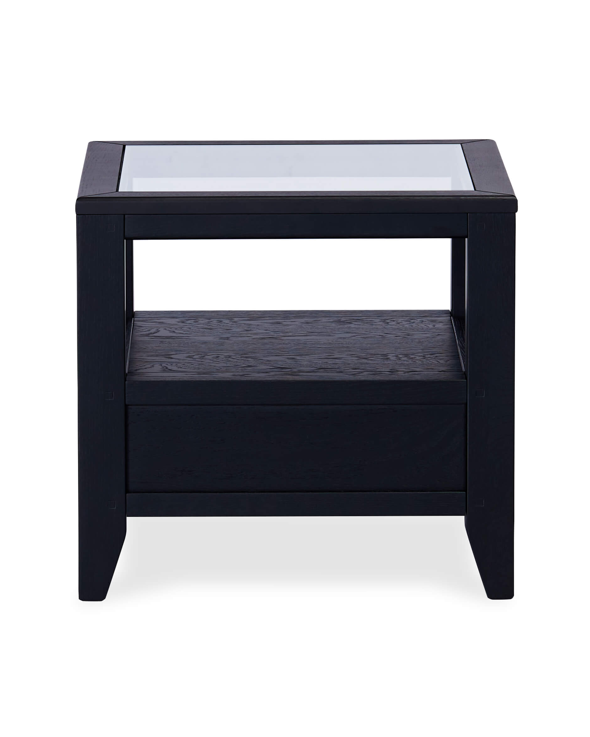 Martino sidobord glasskiva iconic black