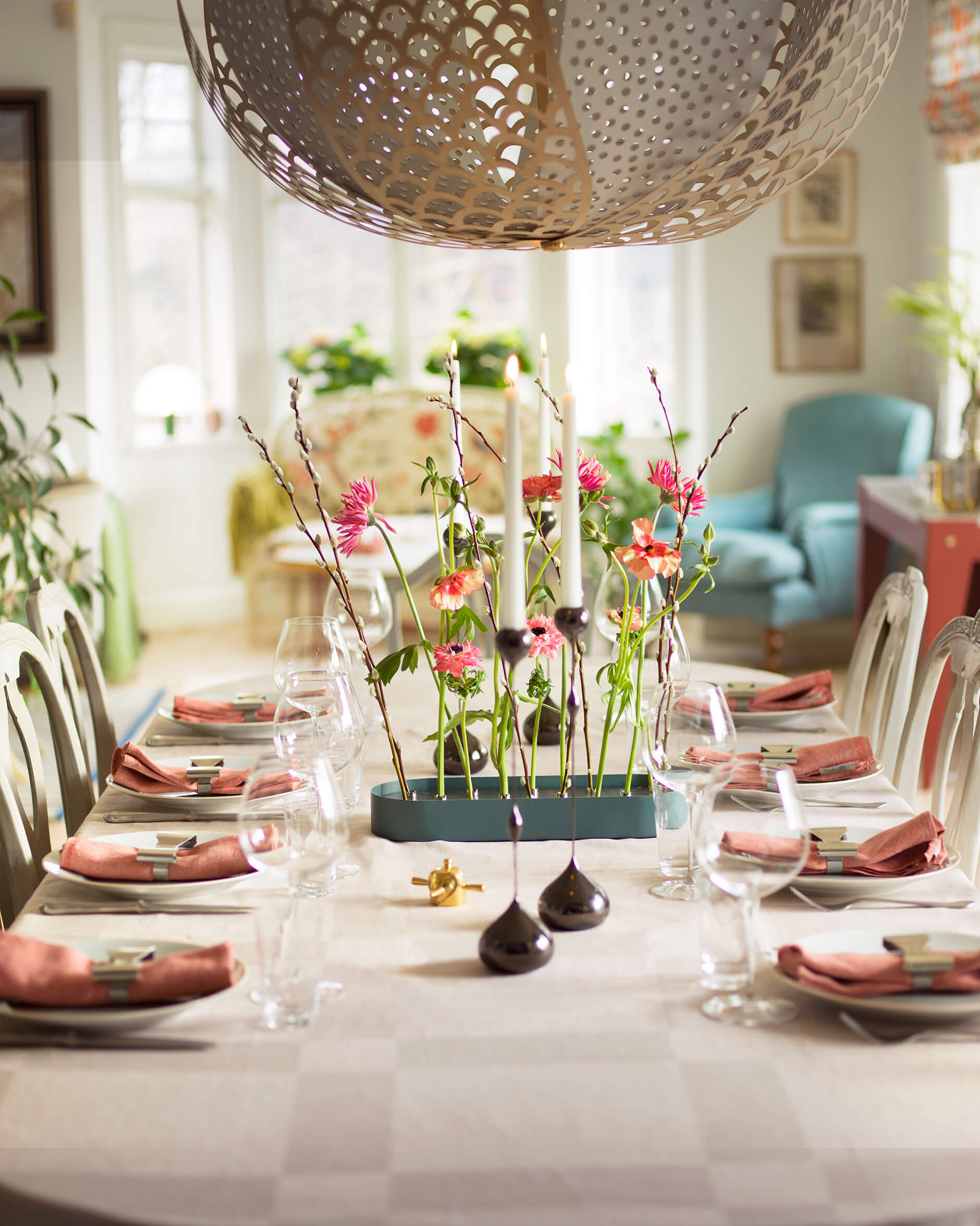 Tender ljusstake svart