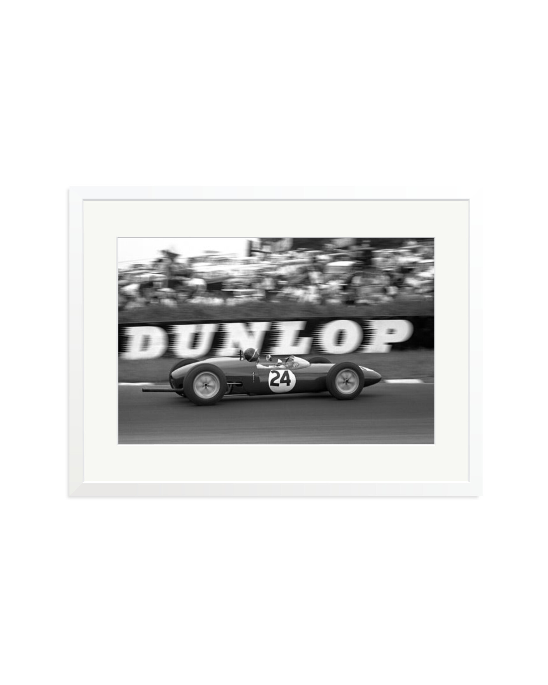 Jim Clark in a Lotus 21 White / XL