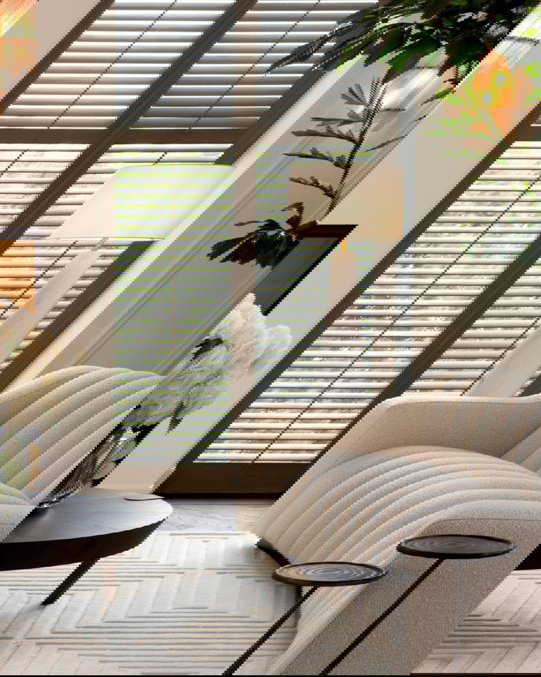 Kelly bank bouclé cream