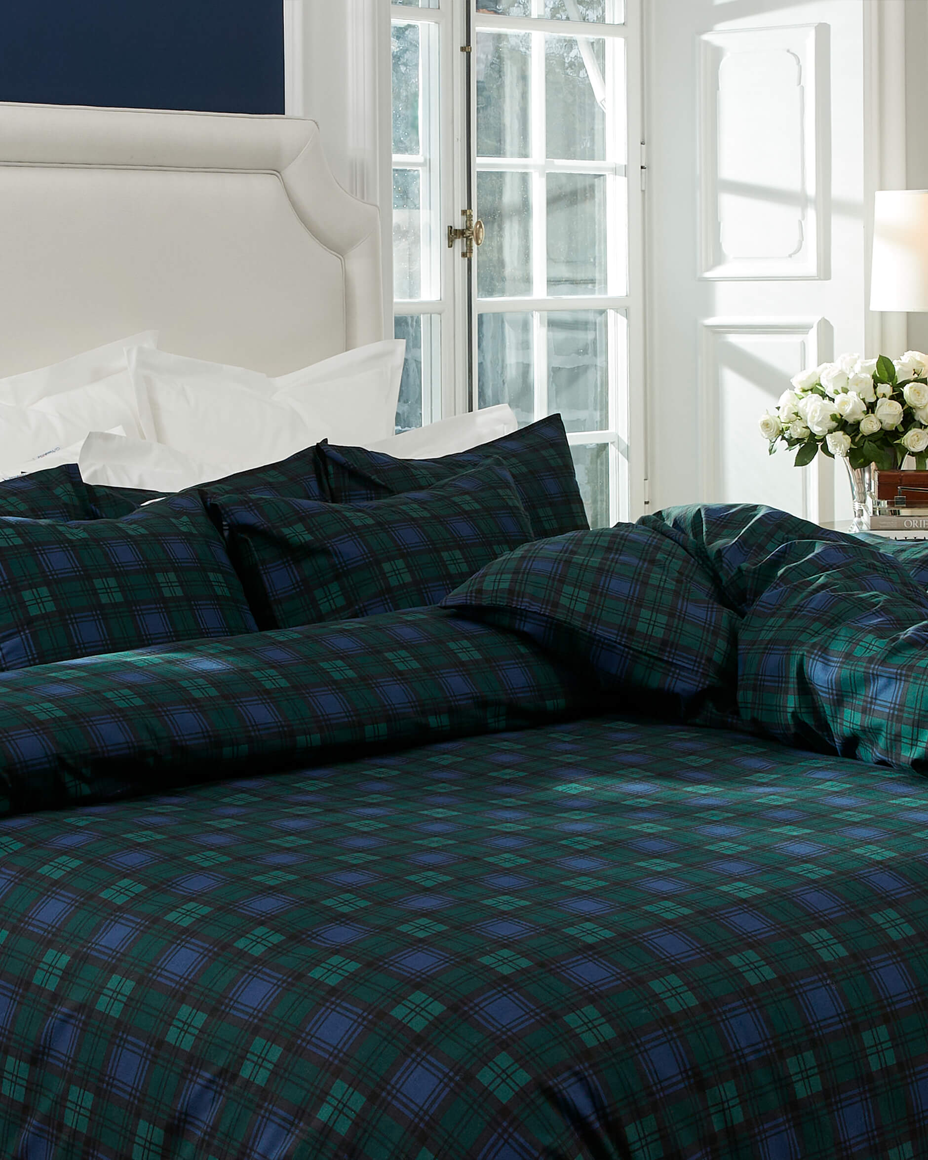 Gstaad påslakanset rutig