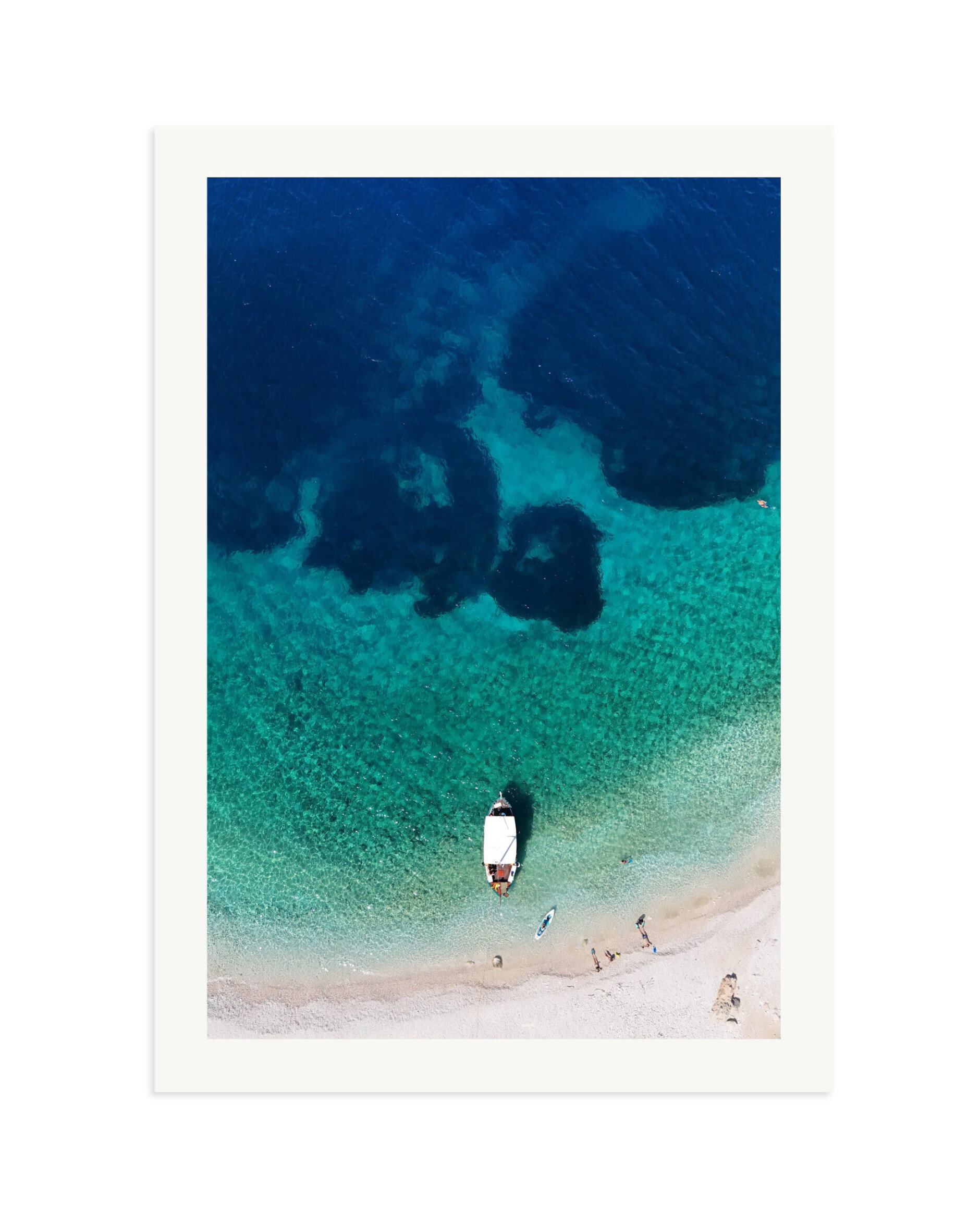 Moored off The Pebbles Print Only / XXL