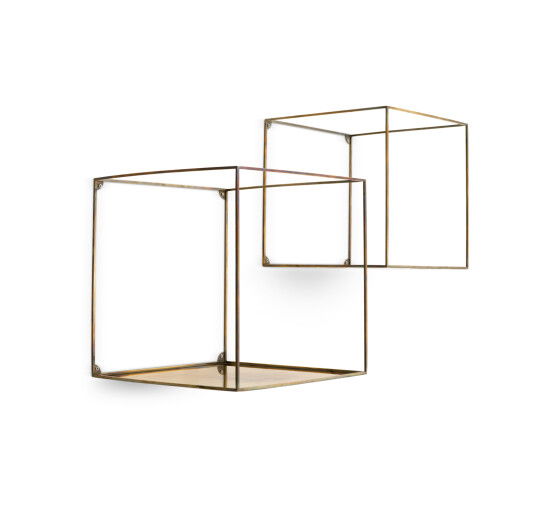 Deco Square Wall Rack set of 2