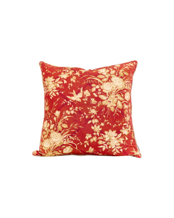Eliza Floral pudebetræk sunbaked red