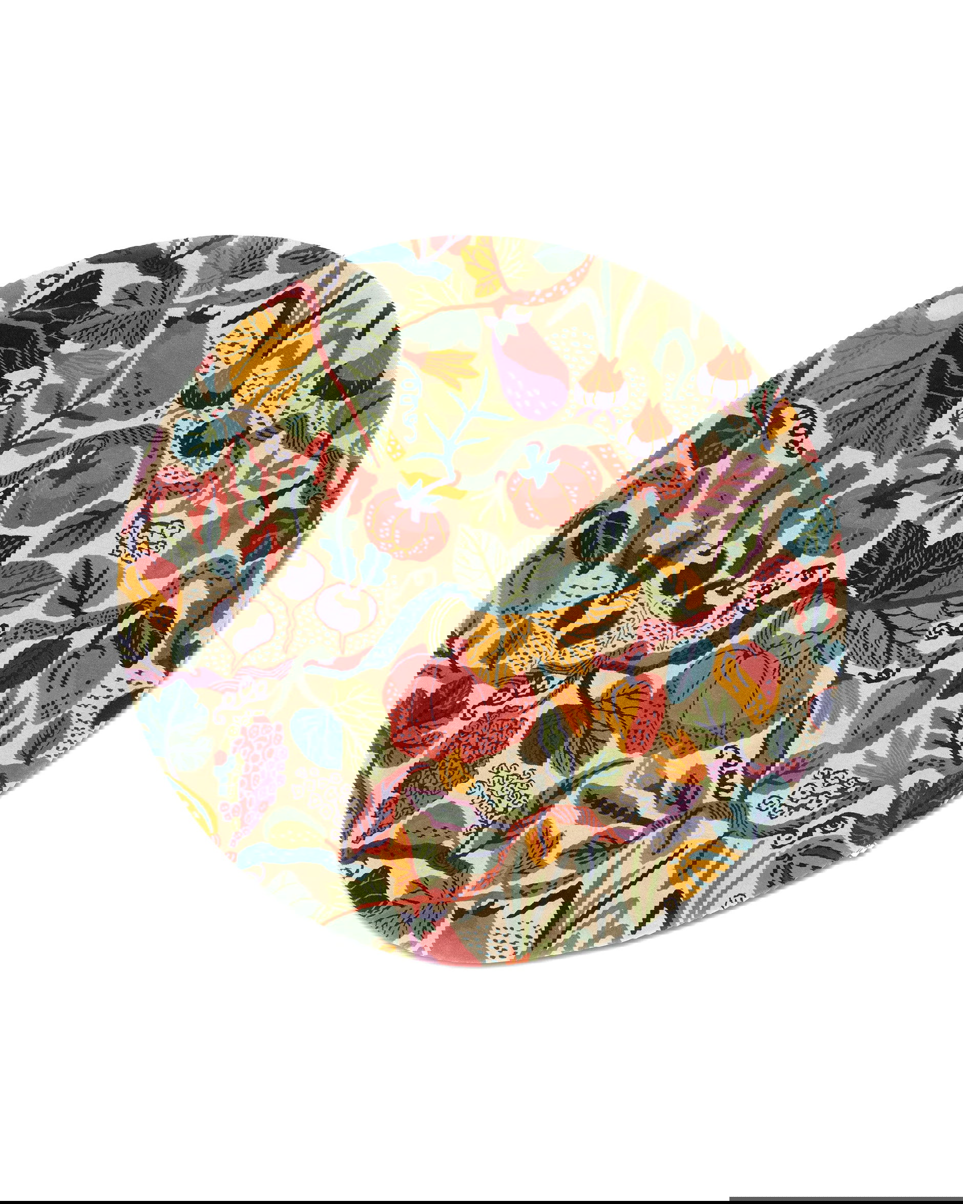 Heritage Garden round rug cream